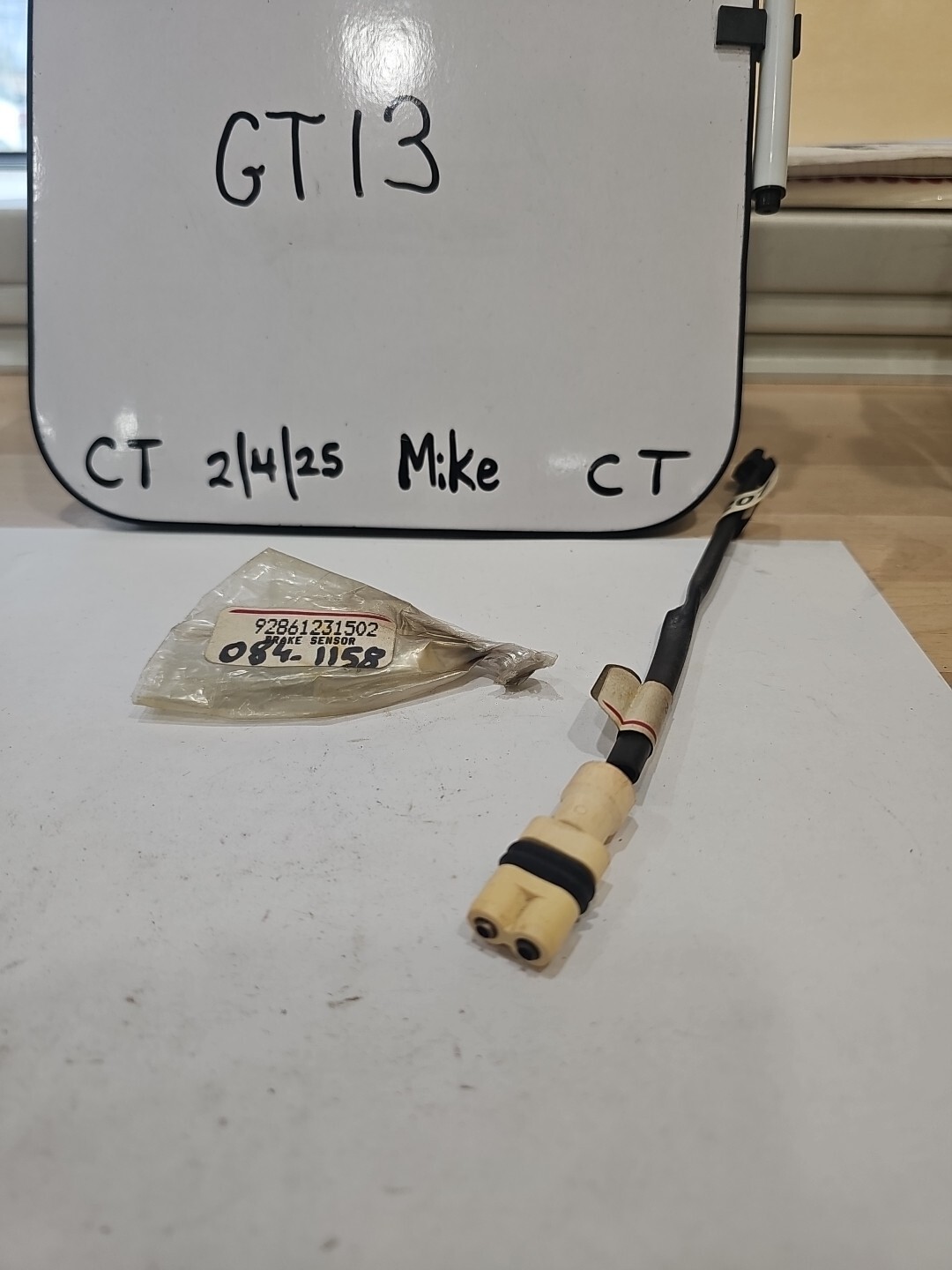 PWS207 1 Disc Brake Pad Wear Sensor Front L/ R for Porsche 928 86-88 *New No Box - Image 4