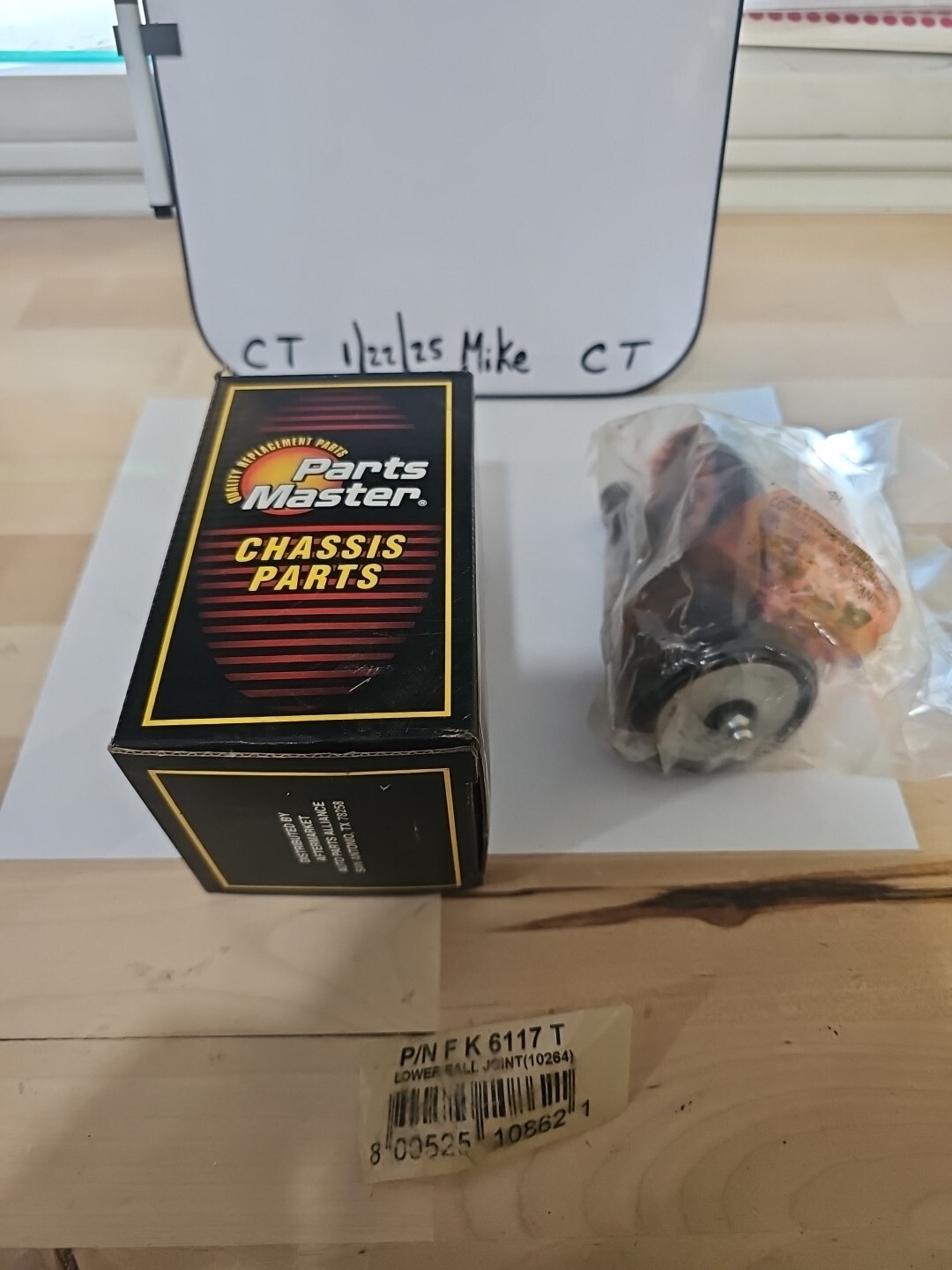 Parts Master Front Lower Ball Joint K6117T Fits 71-74 Blazer, 75-86 C10