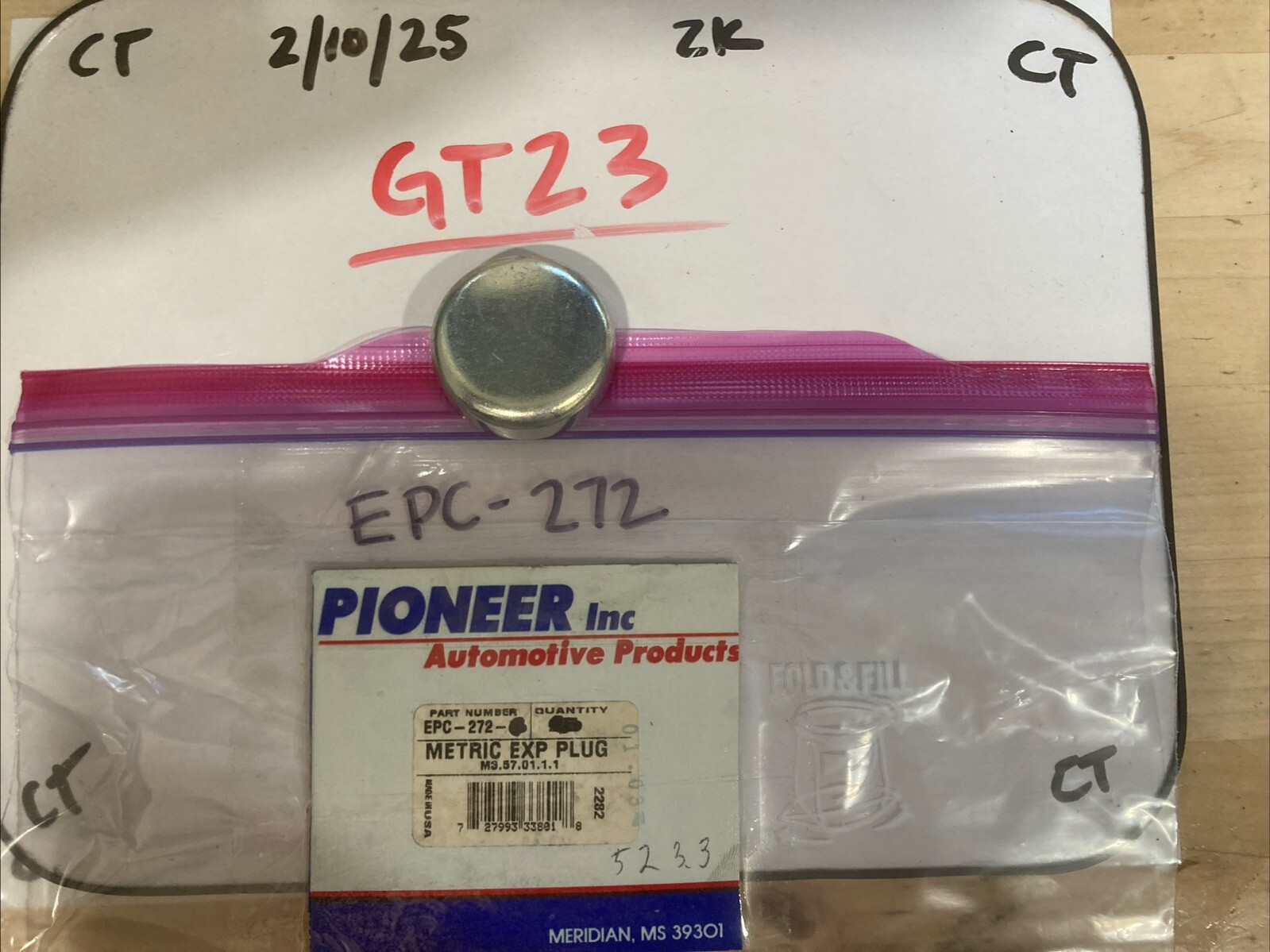 Pioneer EPC-272 42.3MM Engine Expansion Plugs Deep Cup Freeze Out Plugs Qty: 1