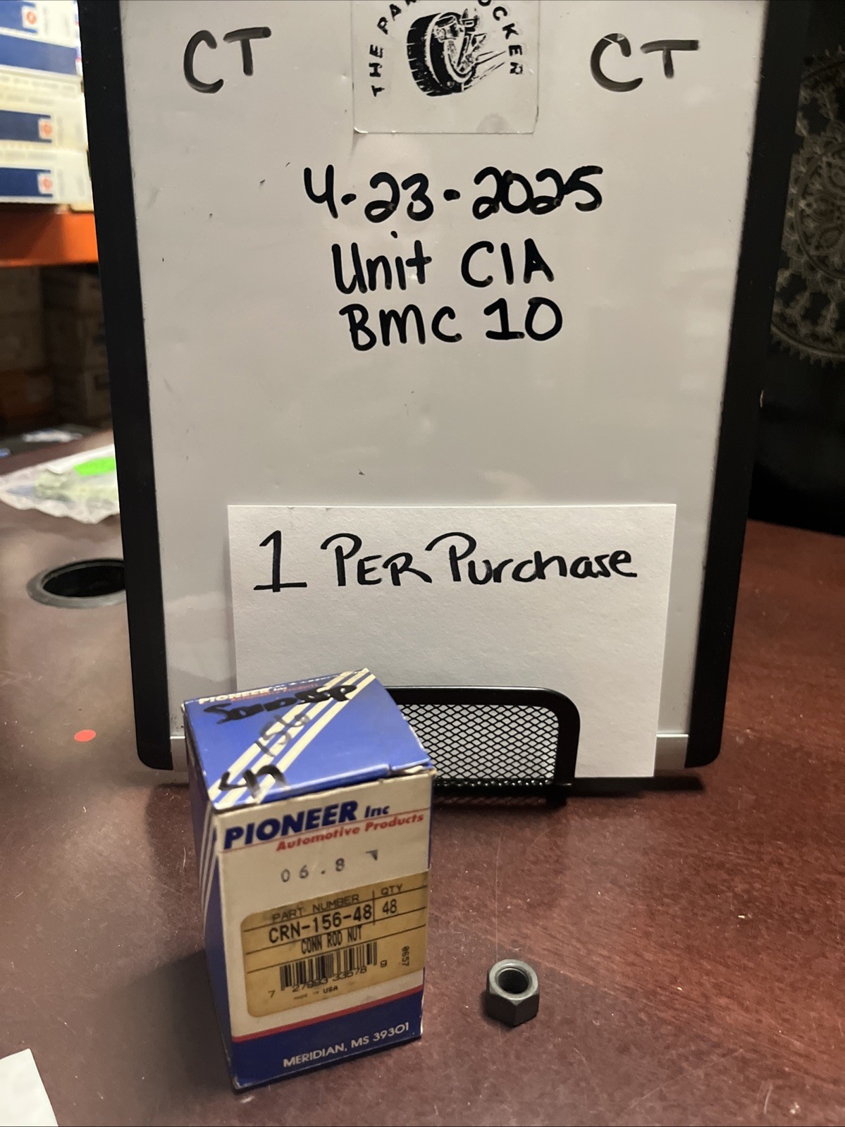 Pioneer Engine Connecting Rod Nut CRN-156