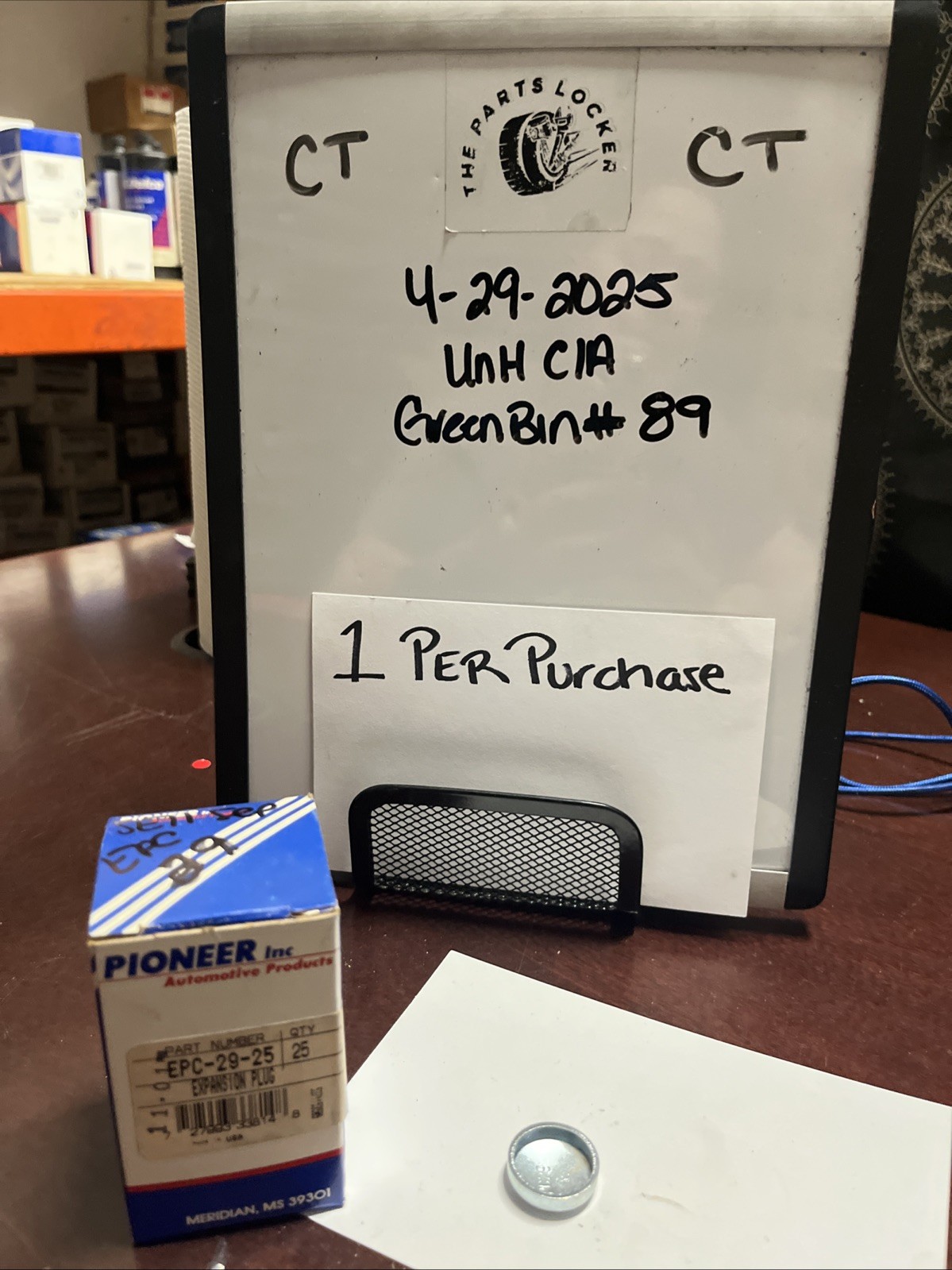 Pioneer Freeze Plug Expansion Plug EPC-29 1 Per Purchase