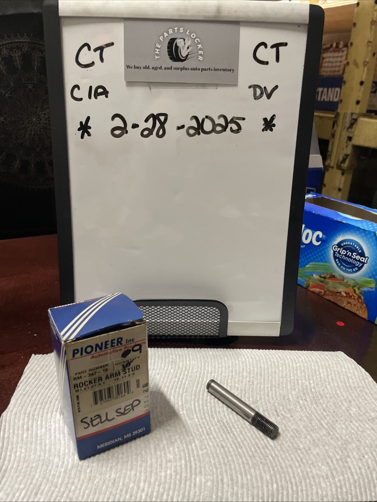 Pioneer RM-347 Rocker Arm Stud (NOS) (1 Per Purchase)