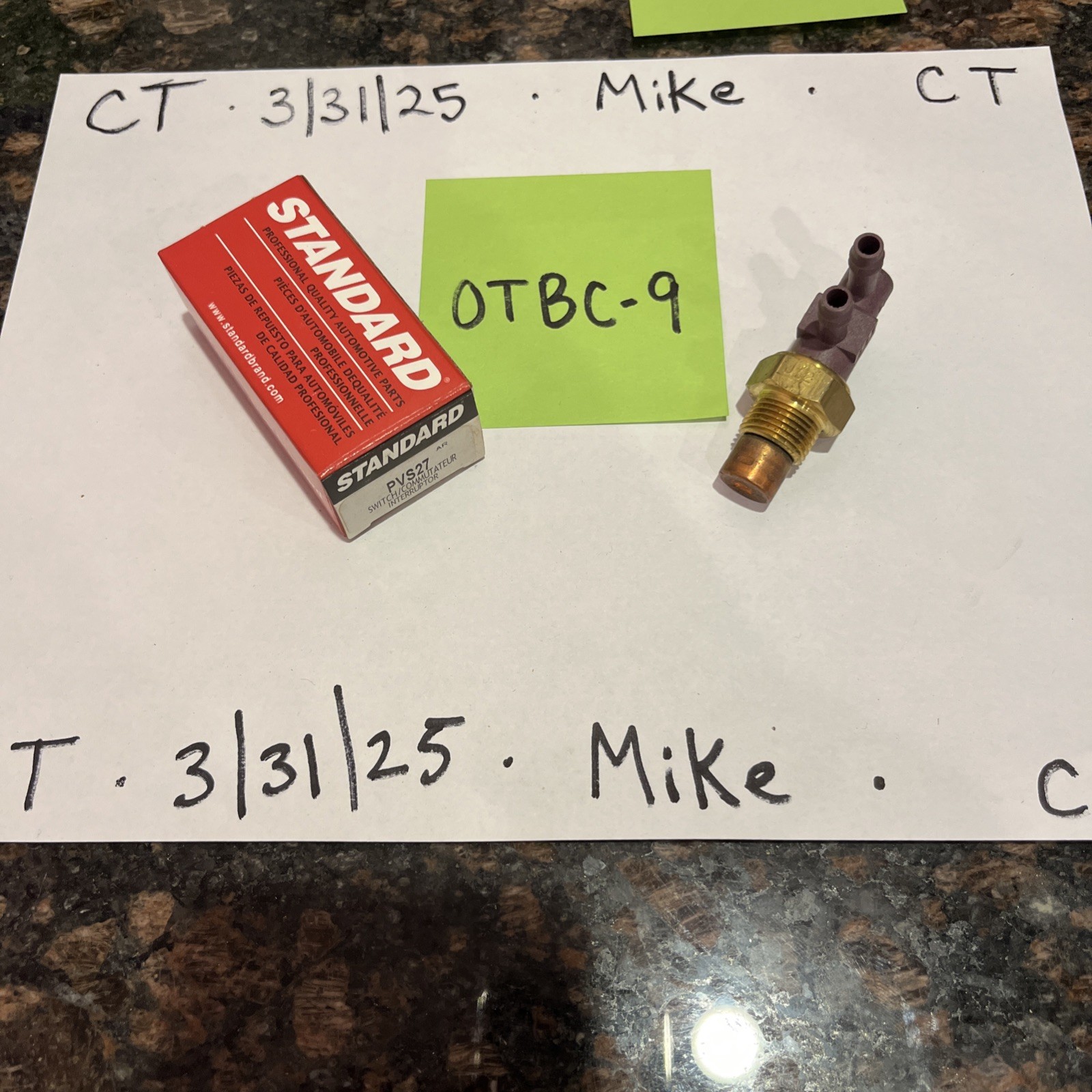 Ported Vacuum Switch Standard PVS27