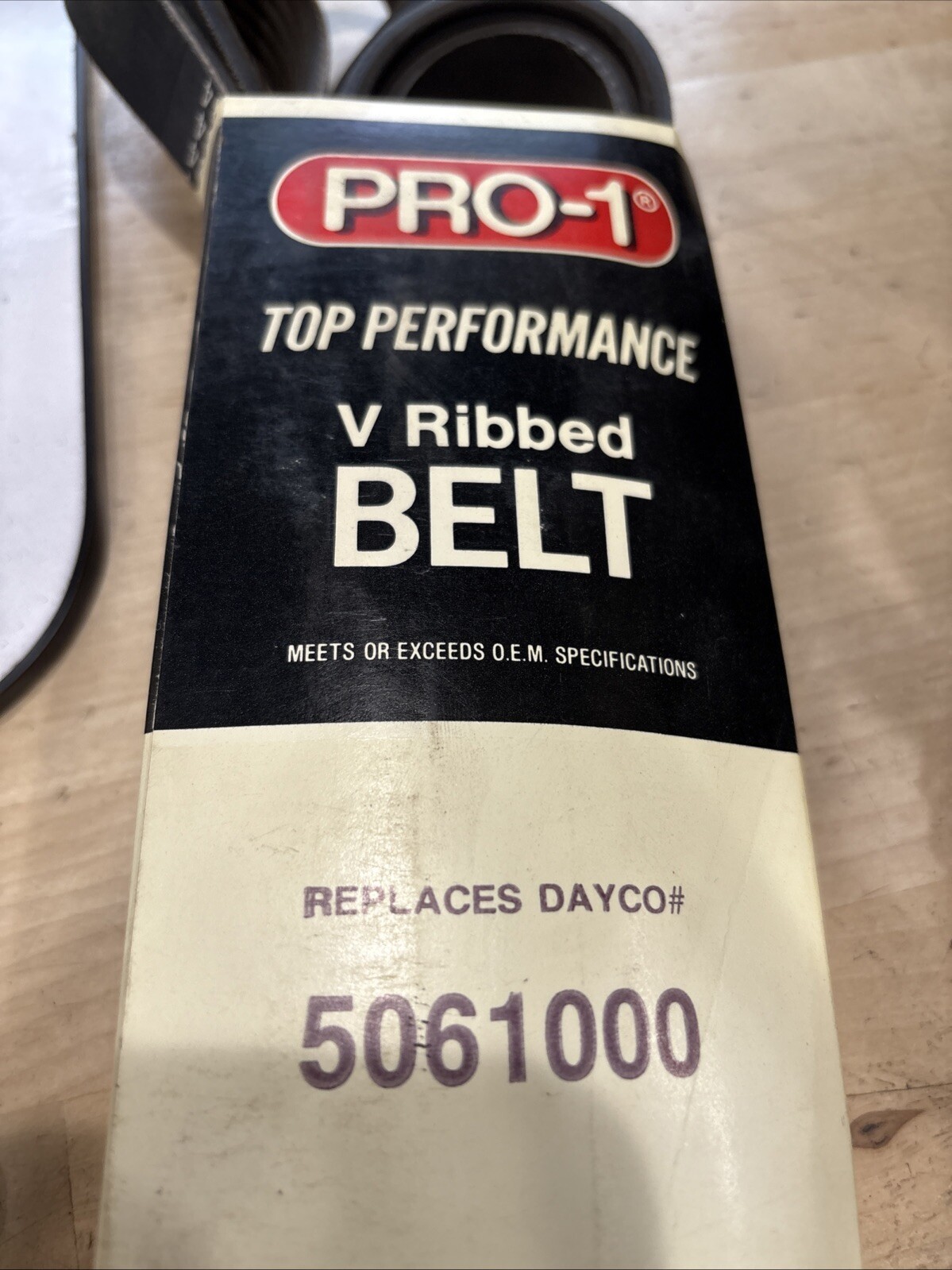 Pro-1 V Ribbed Belt Replaces Dayco 5061000 & Gates K061000 - Image 3