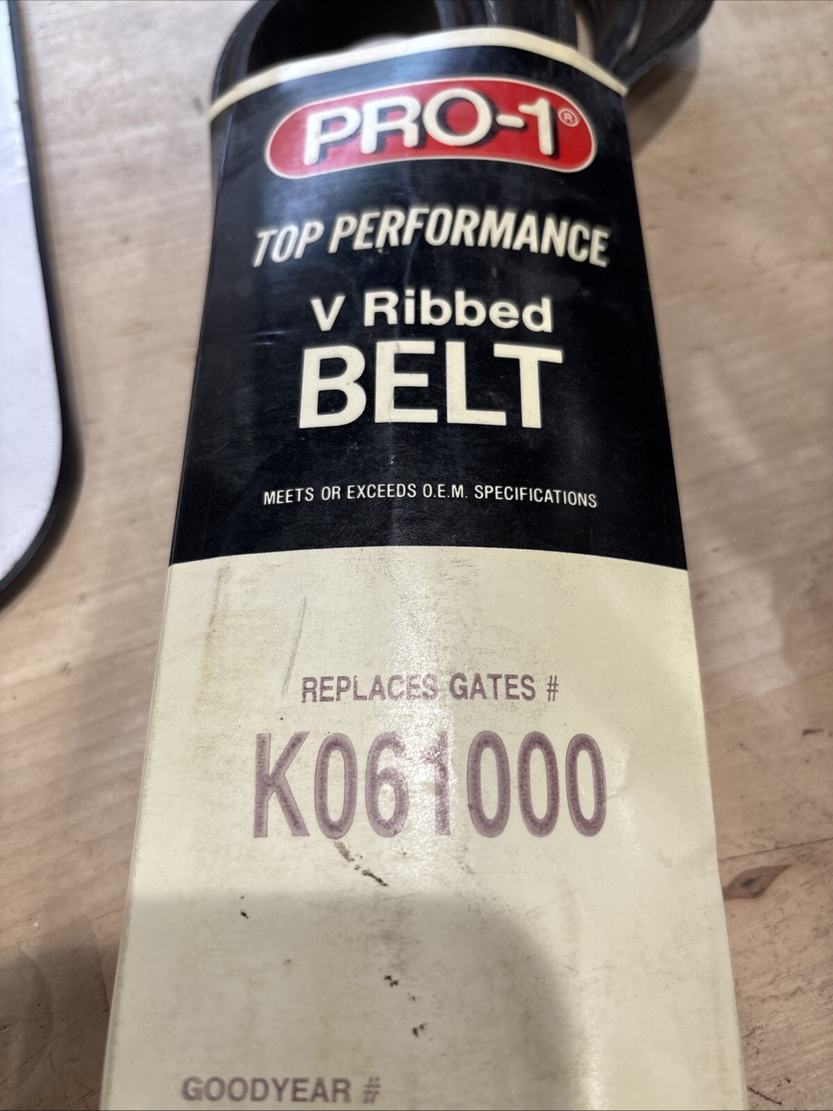 Pro-1 V Ribbed Belt Replaces Dayco 5061000 & Gates K061000 - Image 4