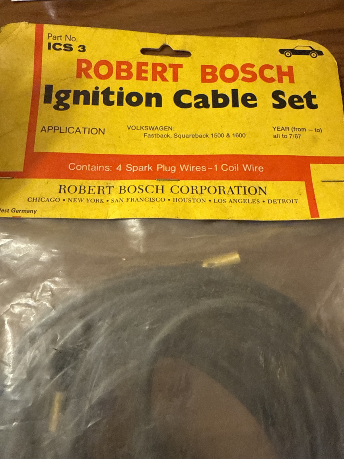 Robert Bosch Ics 3 Ignition Wires Volkswagen Fastback Squareback 1500 1600 - Image 3