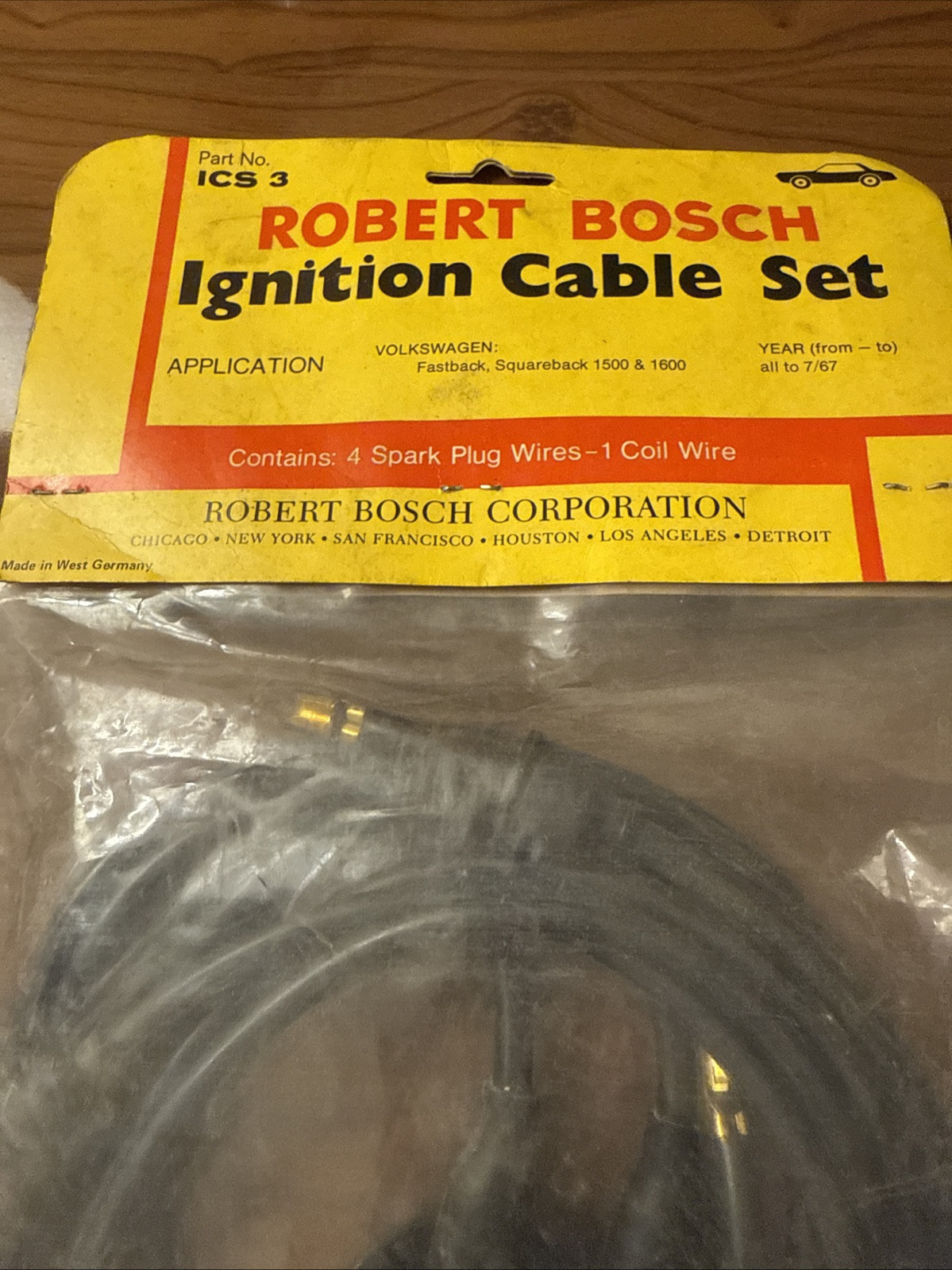 Robert Bosch Ics 3 Ignition Wires Volkswagen Fastback Squareback 1500 1600 - Image 4