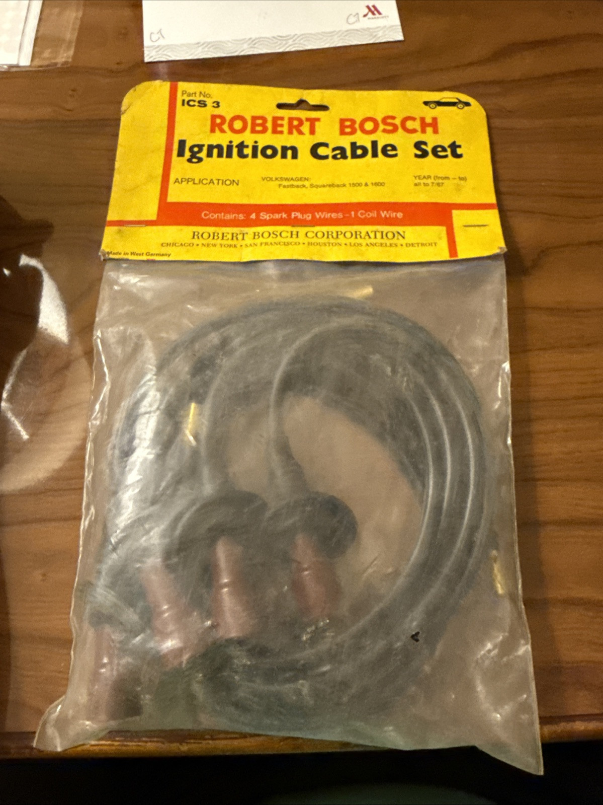 Robert Bosch Ics 3 Ignition Wires Volkswagen Fastback Squareback 1500 1600
