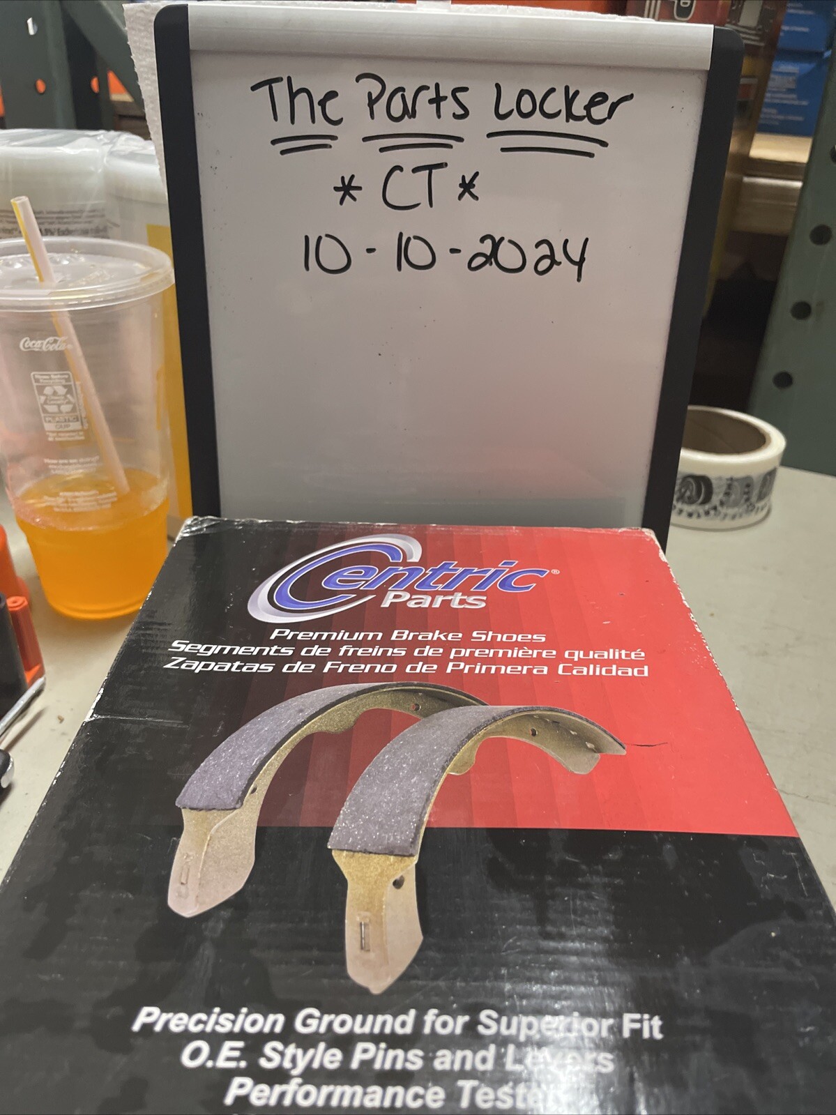 Rr Premium Brake Shoes Centric Parts 111.08020