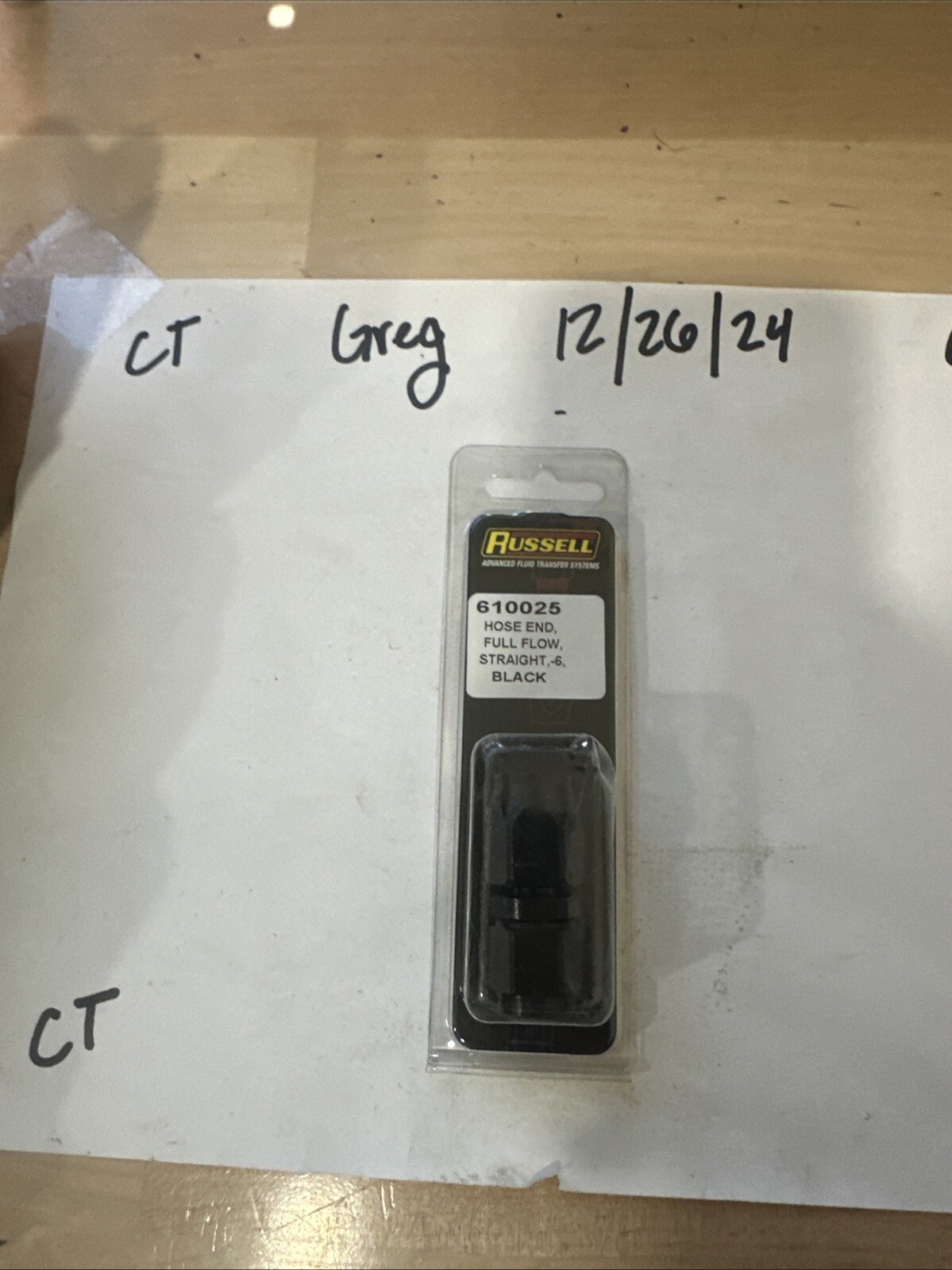 Russell 610025 HOSE END