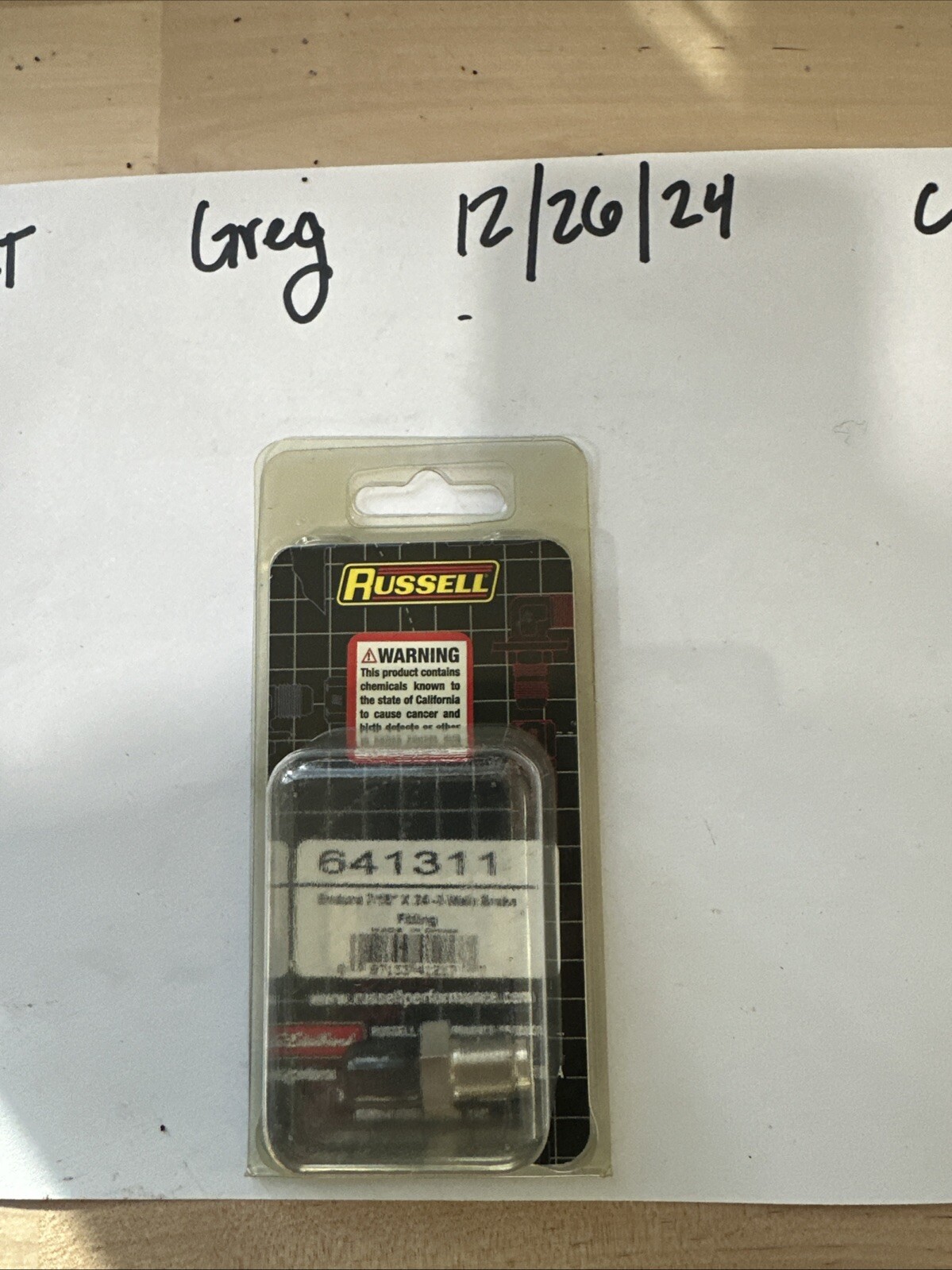 Russell 641311 Brake Adapter Fitting