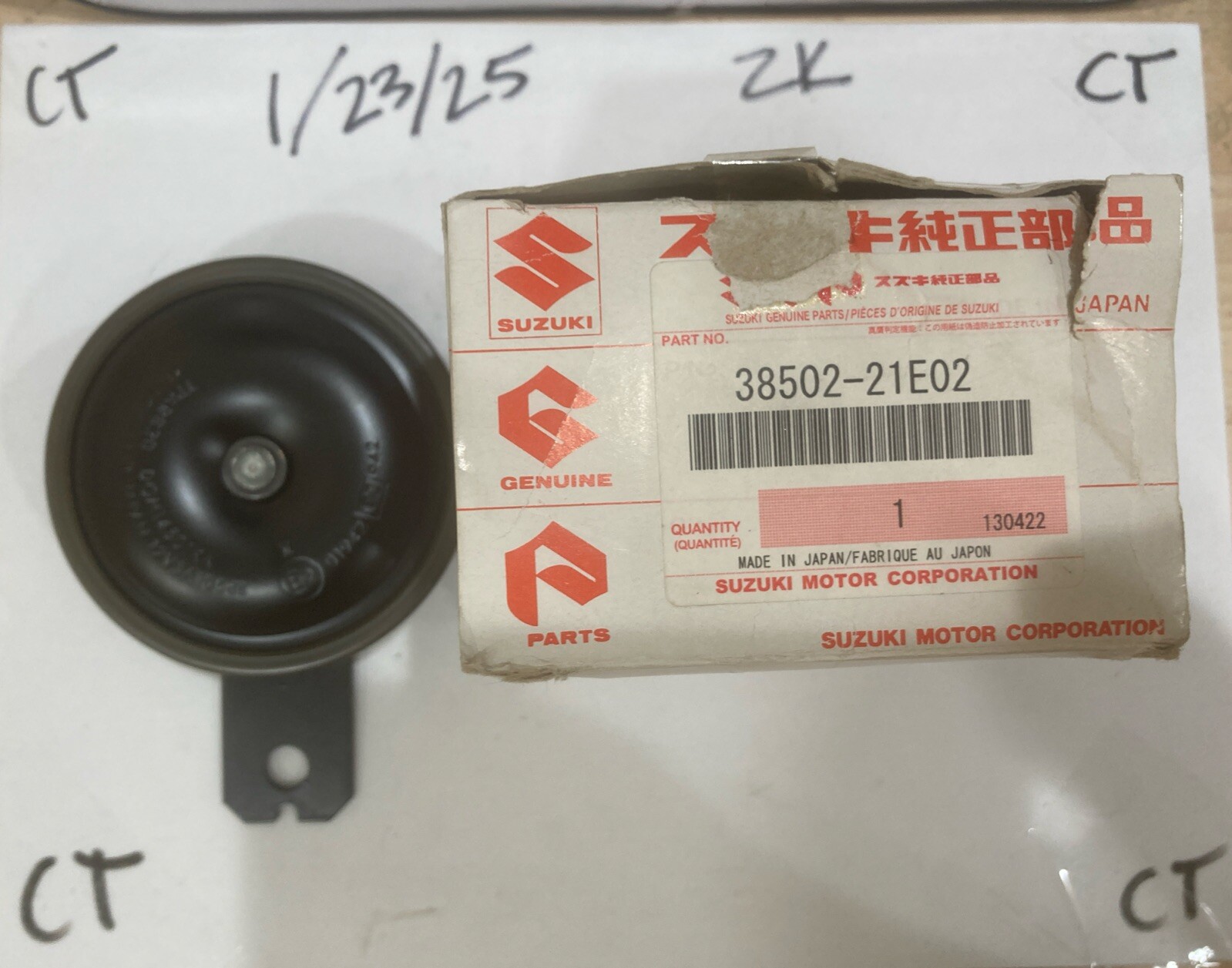 SUZUKI GSF600 NEW HORN π 38502-21E02 (GSF1200) - Image 3