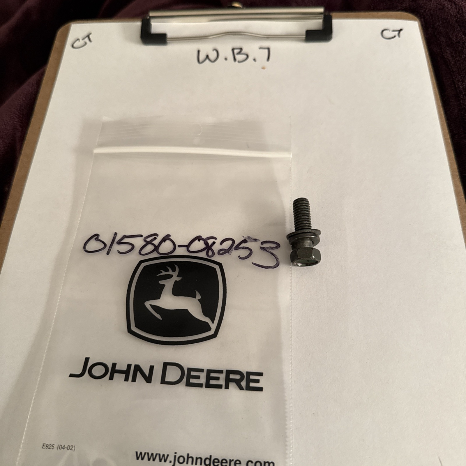 SUZUKI OEM SUPERSEDED BY 015800825A - BOLT | 01580-08253