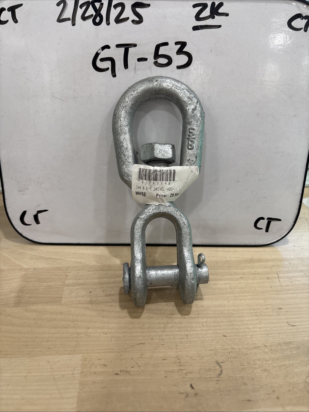 Sea-Dog Galvanized Eye/Jaw Swivel 5/8" (181216)