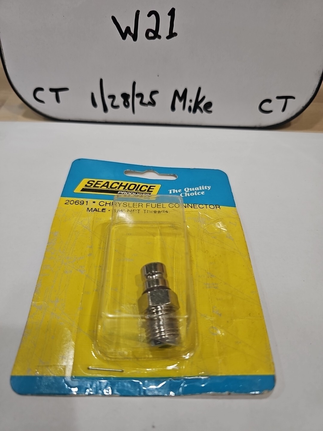 Seachoice 20691 Chrysler Fuel Connector - Male - 1/4 NPT - Image 3