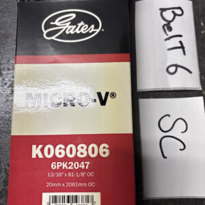 Serpentine Belt-Premium OE Micro-V Belt Gates K060806 21mm x 2060mm