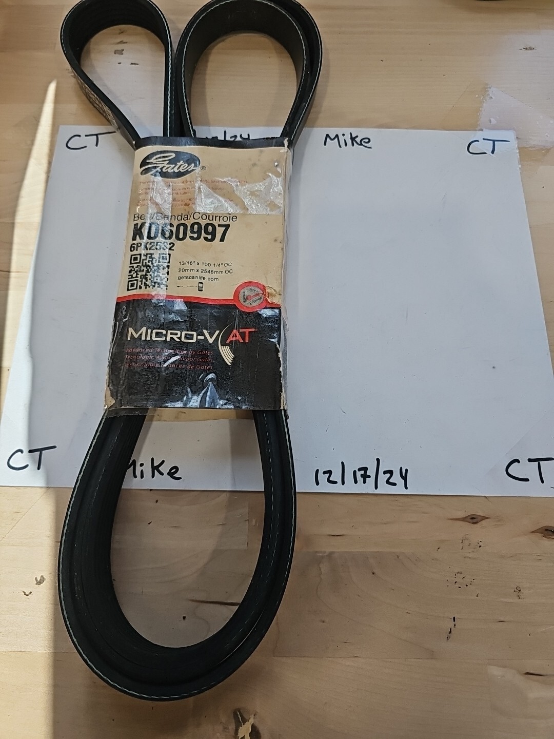 Serpentine Belt-Premium OE Micro-V Belt Gates K060997 - Image 3