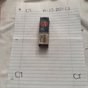 Set of 1 Vintage NOS AC Delco Fire Ring 85TS Spark Plug GM Delco Green Ring OEM