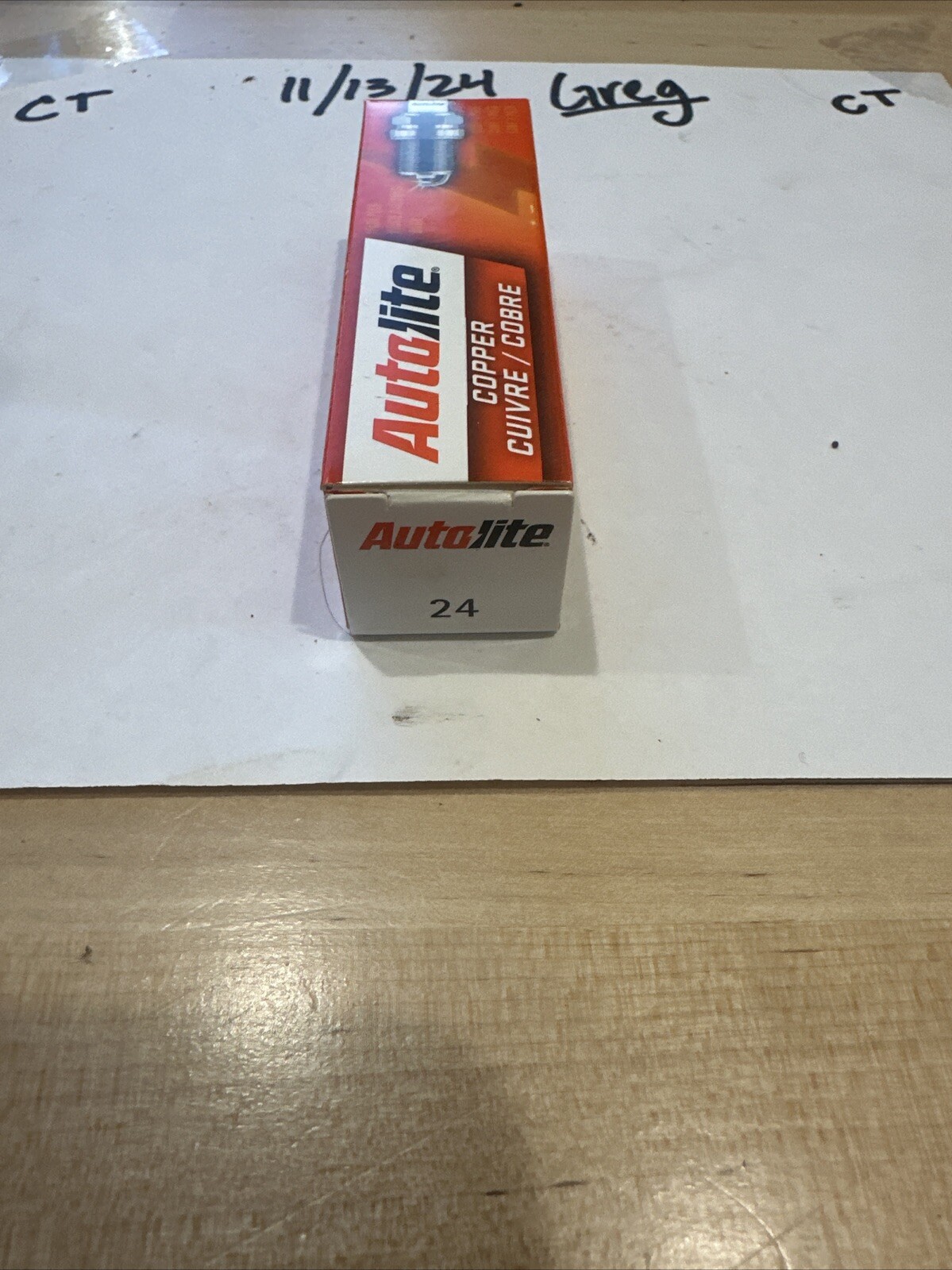 Spark Plug-Copper Resistor Autolite 24