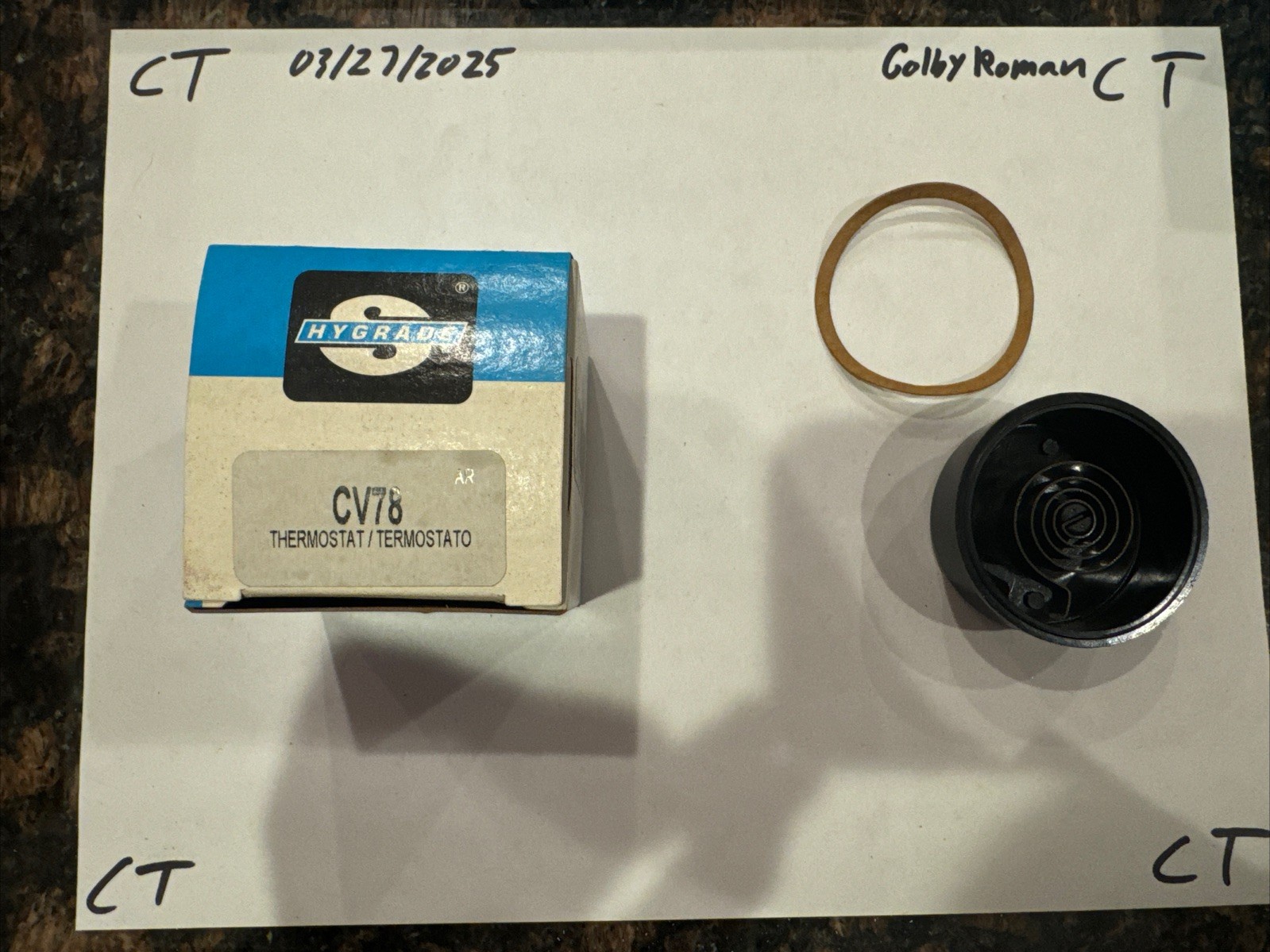 Standard Hygrade Pull-Off Thermostat CV78