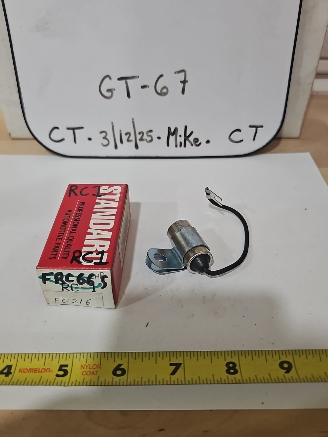 Standard Ignition Ignition Condenser RC1