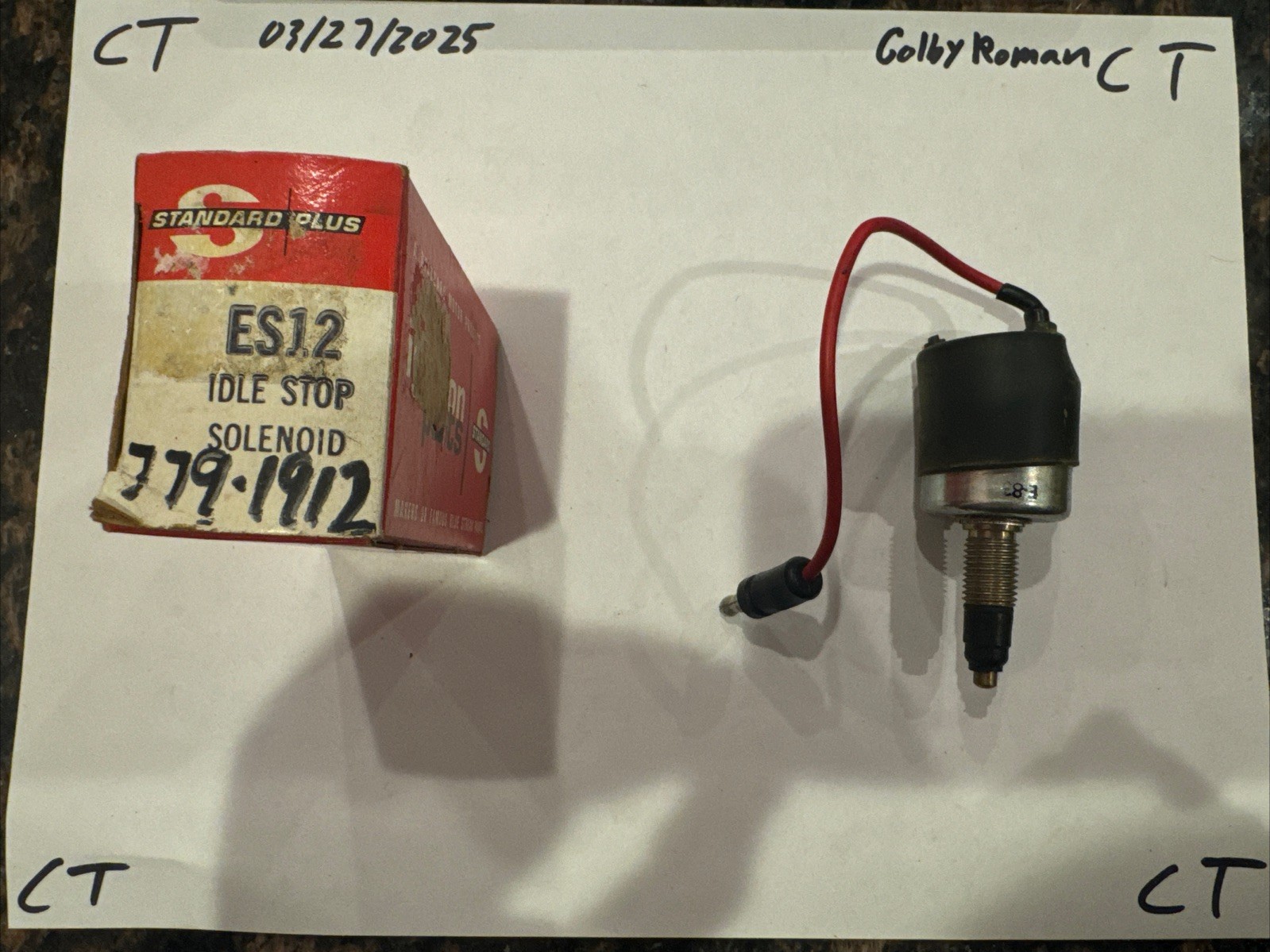 Standard Plus Ignition Parts ES12 IDLE Stop Solenoid