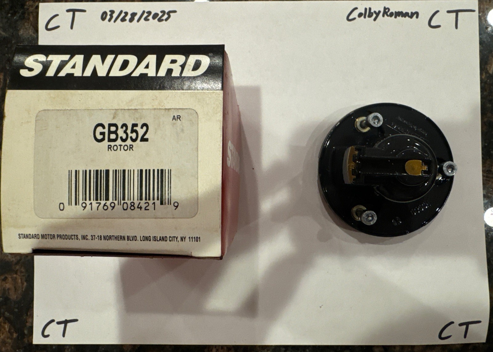 Standard Professional Quality Automotive Parts Rotor GB352