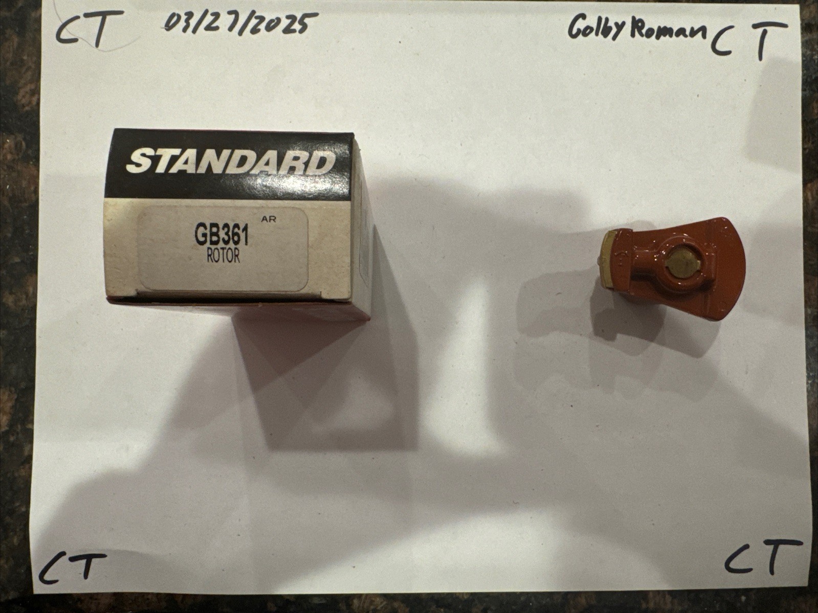 Standard Professional Quality Automotive Parts Rotor GB361