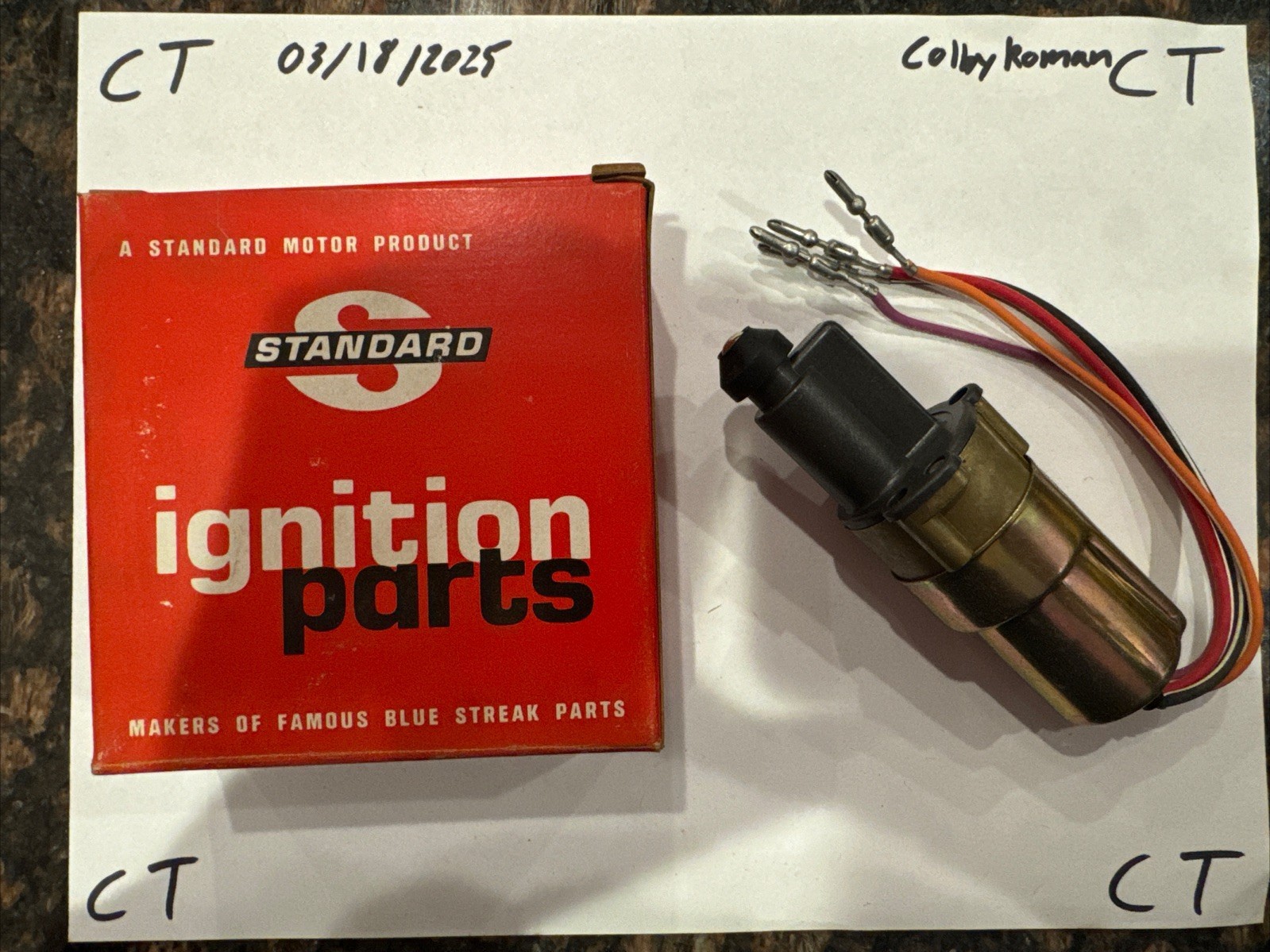 Standard SA2 Idle Speed Control Motor for 1984 Ford Mercury 3.8L E4SF-9N825-AB