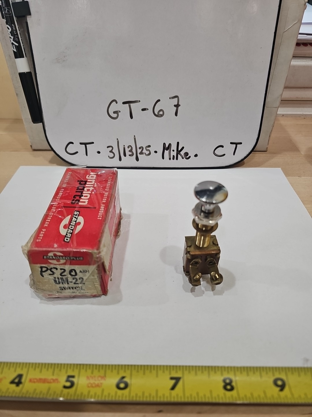 Standard UM-22 Brass Push-Pull Switch