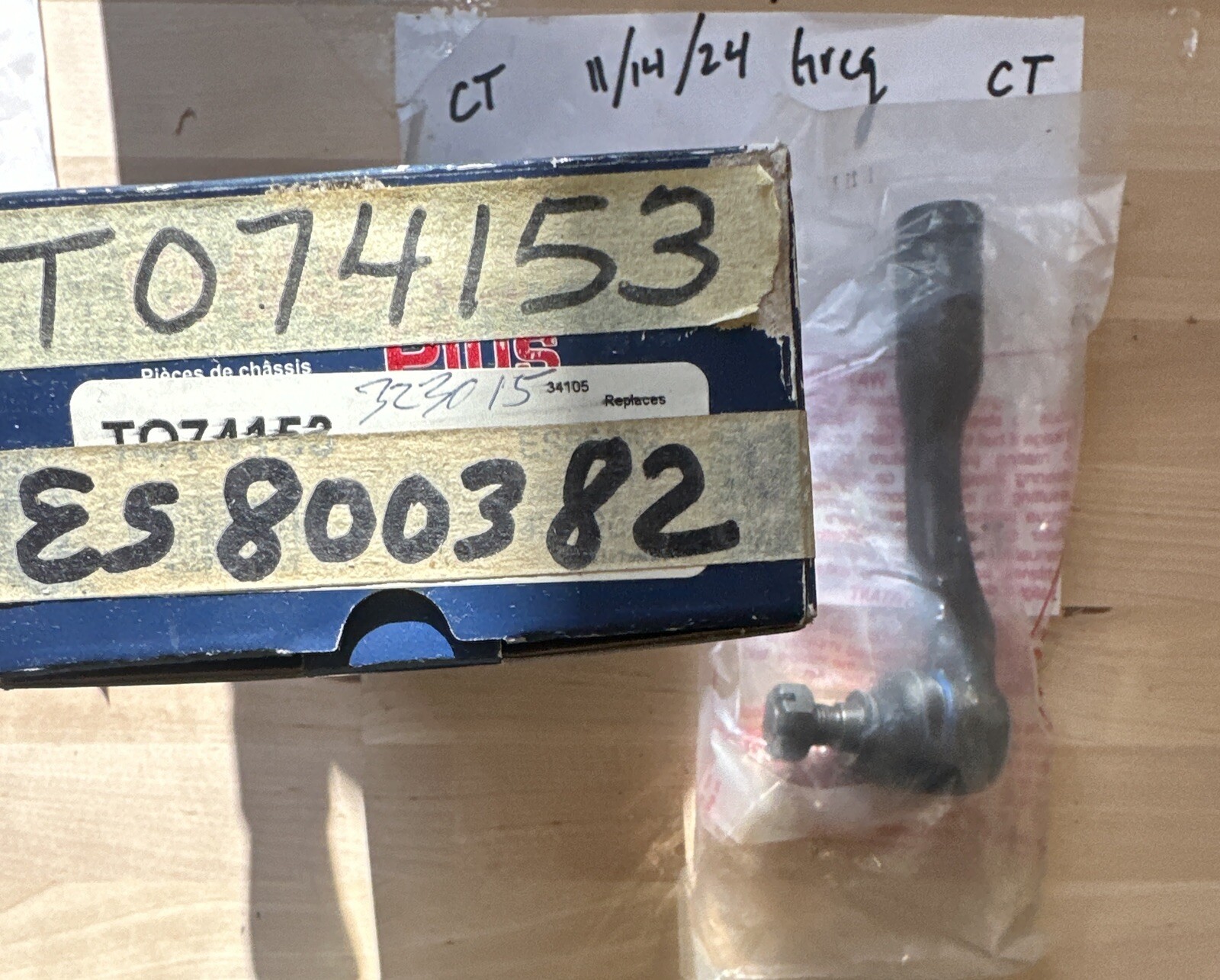 đŸ”¥Steering Tie Rod End Moog ES800382đŸ”¥