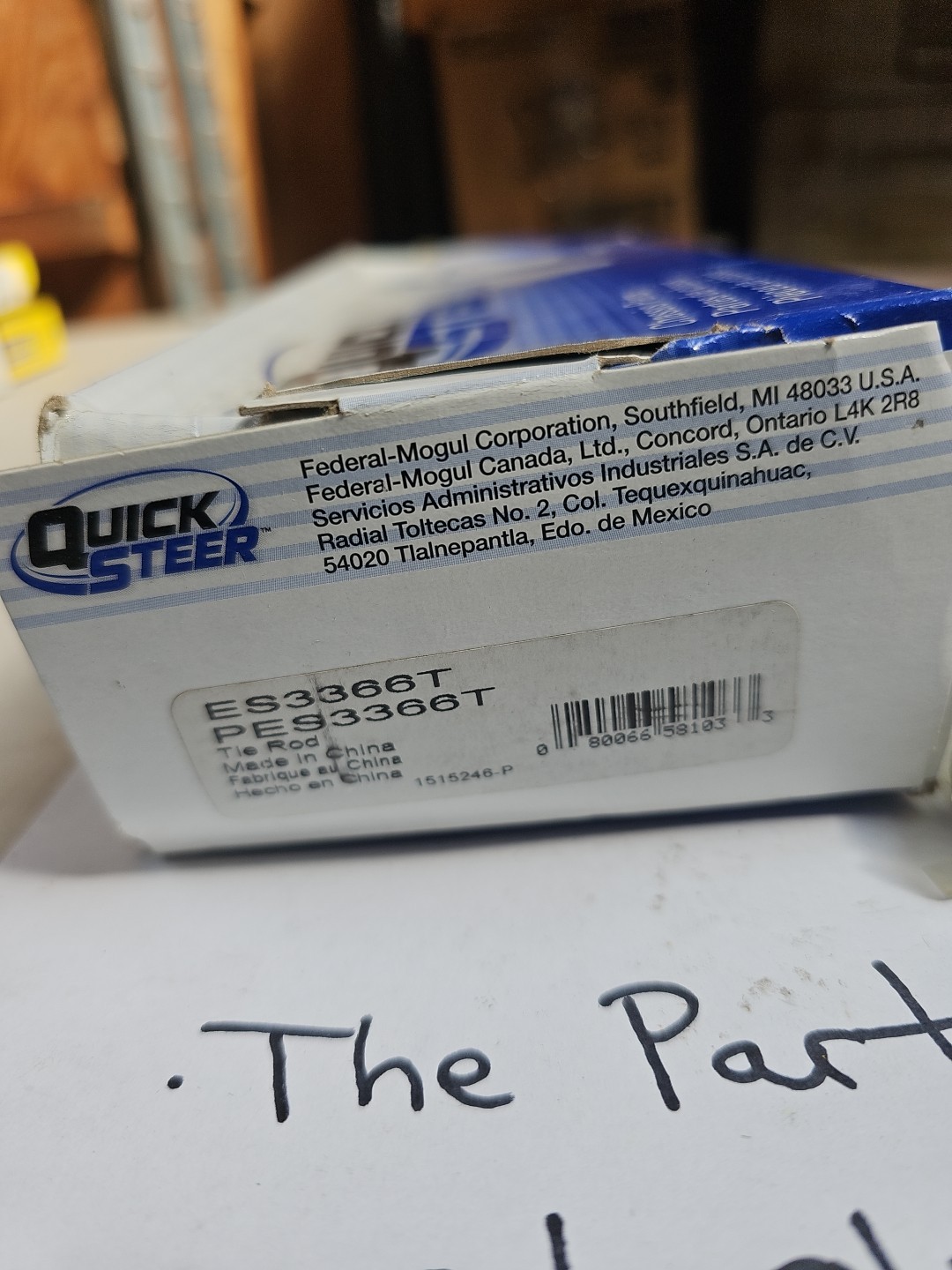 Steering Tie Rod End QuickSteer ES3366T - Image 3