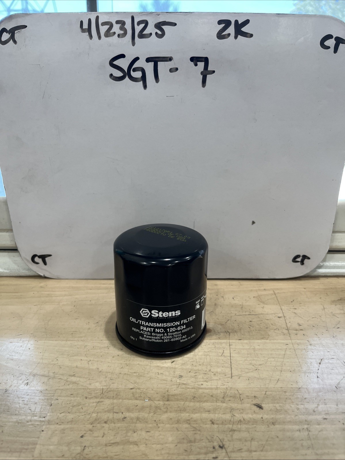 Stens 120-634 Oil Filter - Black Some Rust