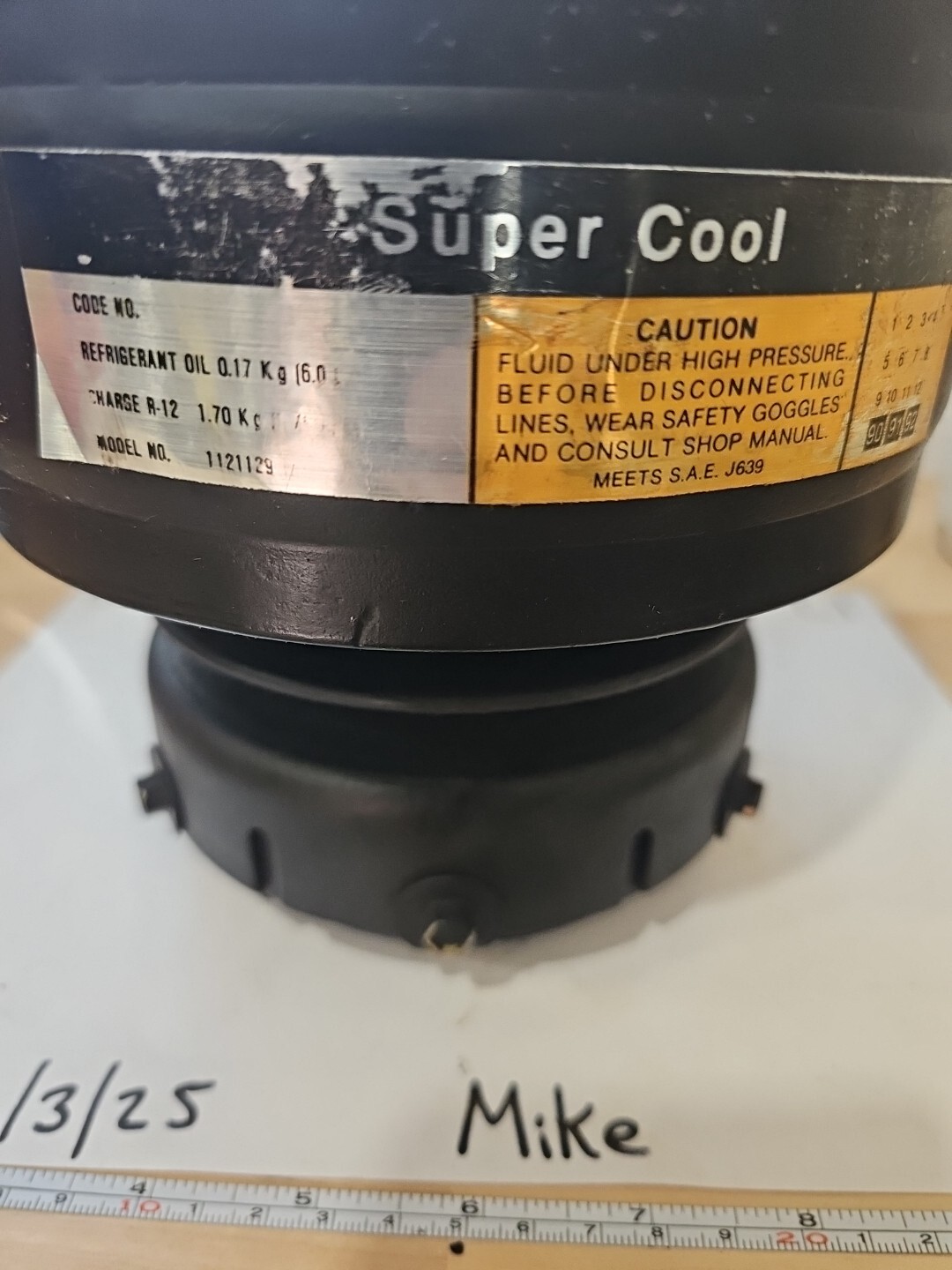 Super Cool 1121129 R4 A/C Compressor S-406 - Image 3
