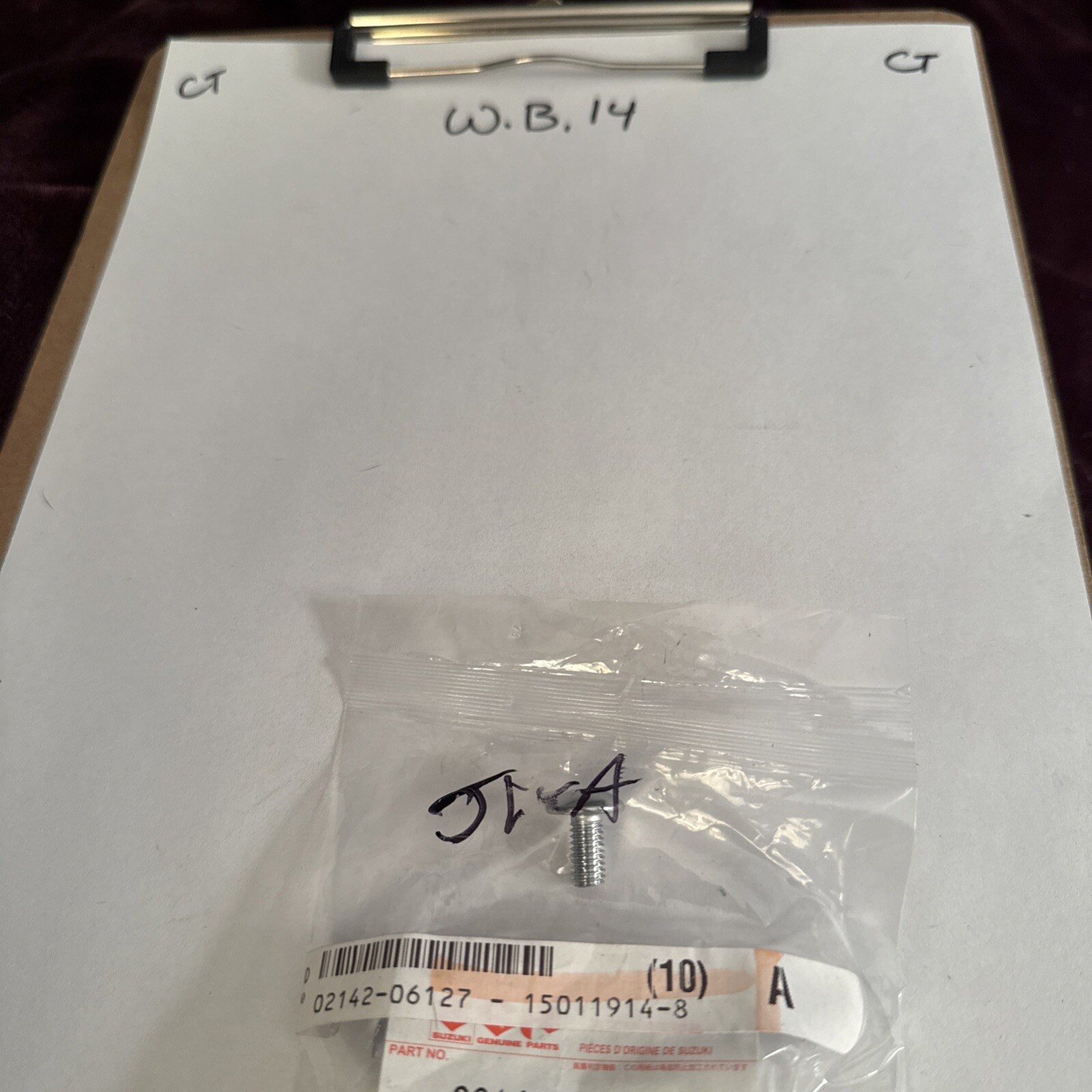 Suzuki SCREW 6X12 02142-06127 OEM NEW