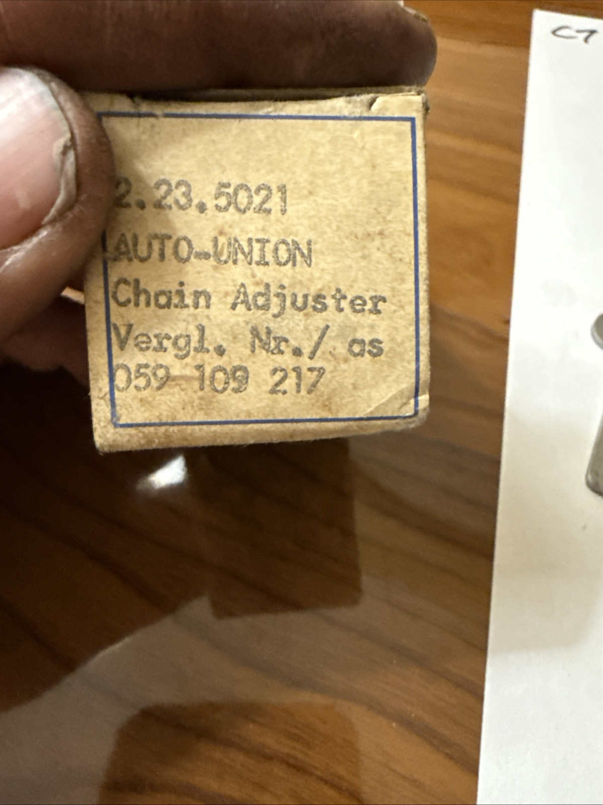 Swag Auto Union Chain Adjuster 059109217 Vergil Made In West Germany - Image 4