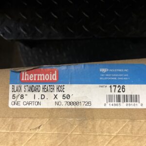 THERMOID BLACK HEATER HOSE - 1726 - 5/8" ID SOLD IN 5' Lengths