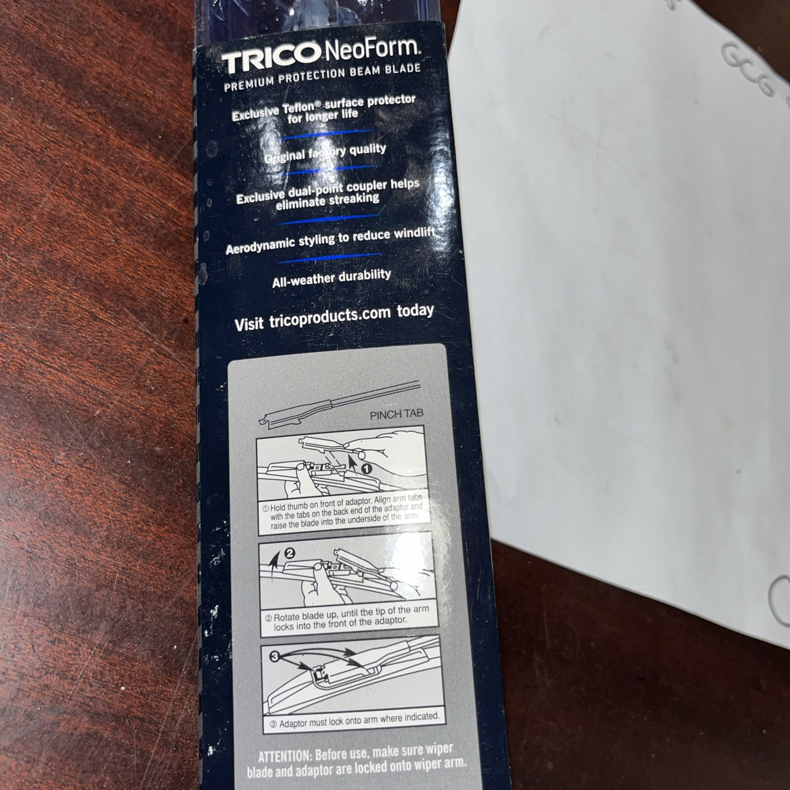 TRICO PRODUCTS 16-2613 TRICO 26" NEOFORM BEAM Replacement WIPER BLADE - Image 4
