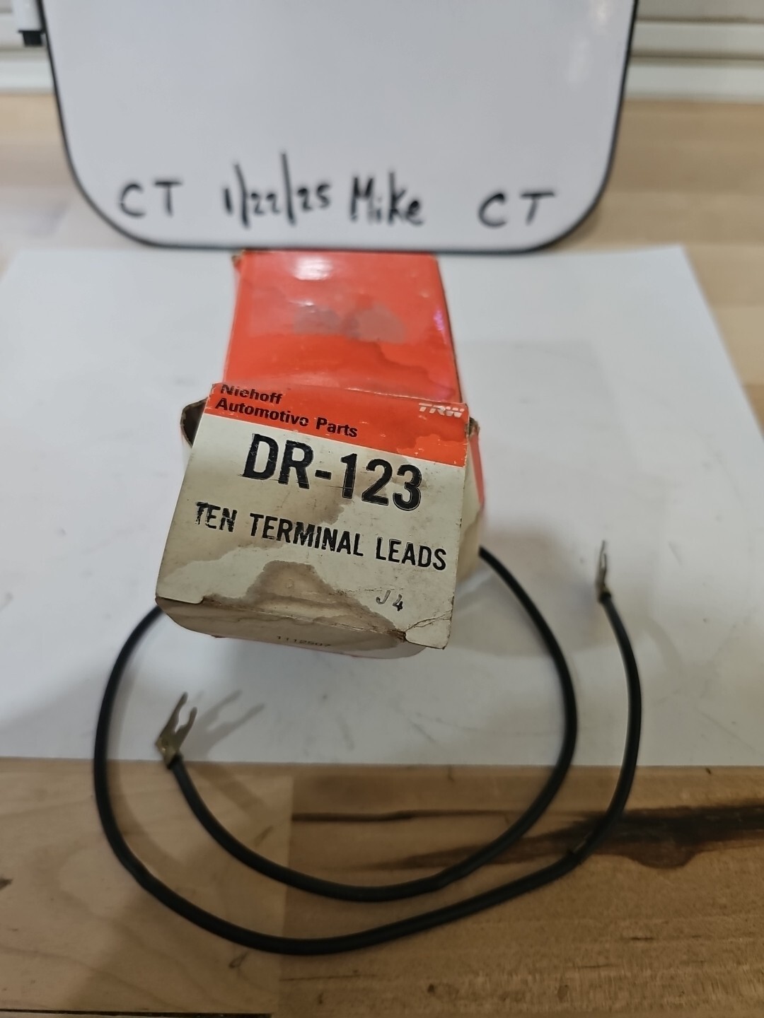 TRW DR-123 NOS Style 1015 Es8930 18G 105°c 600v Terminal Leads (1 Pack Of 10) - Image 4