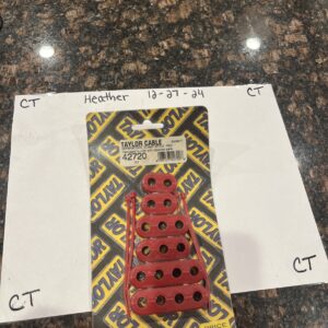 Taylor Cable 42720 Spark Plug Wire Separator 7-8mm wire Clamp Style Holder Red