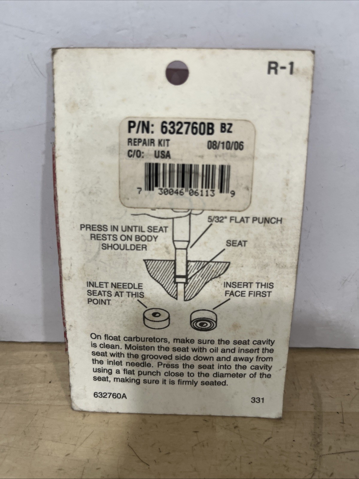 Tecumseh Carburetor Repair Kit 632760B - Image 4