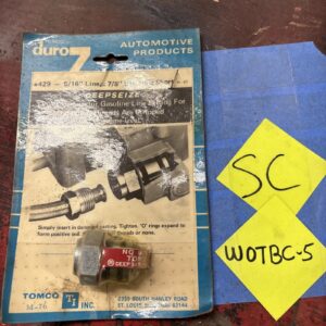 Tomco 3 Piece Carb Gas Line Fitting When Threads Are Stripped At Inlet #429 NOS