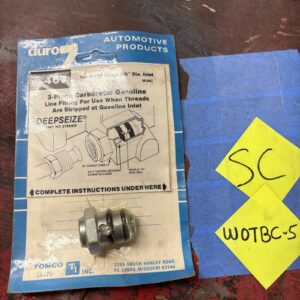 Tomco #467 Carburetor Fuel Inlet Stripped Thread Bypass Fitting 7/8" x 5/16" USA