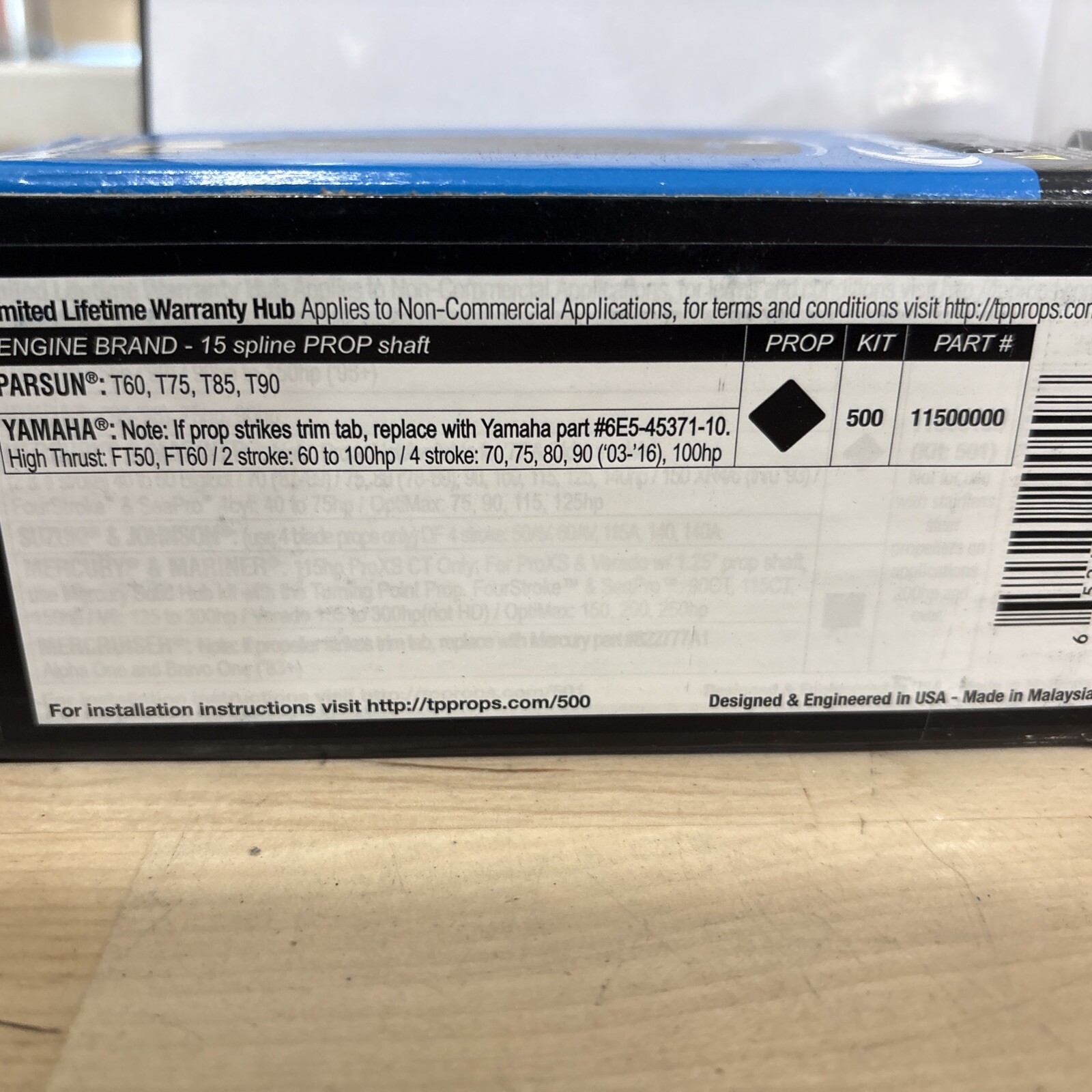 Turning Point Propellers 11500000 - Masterguard Installation/Hub Kit 500 - Image 3