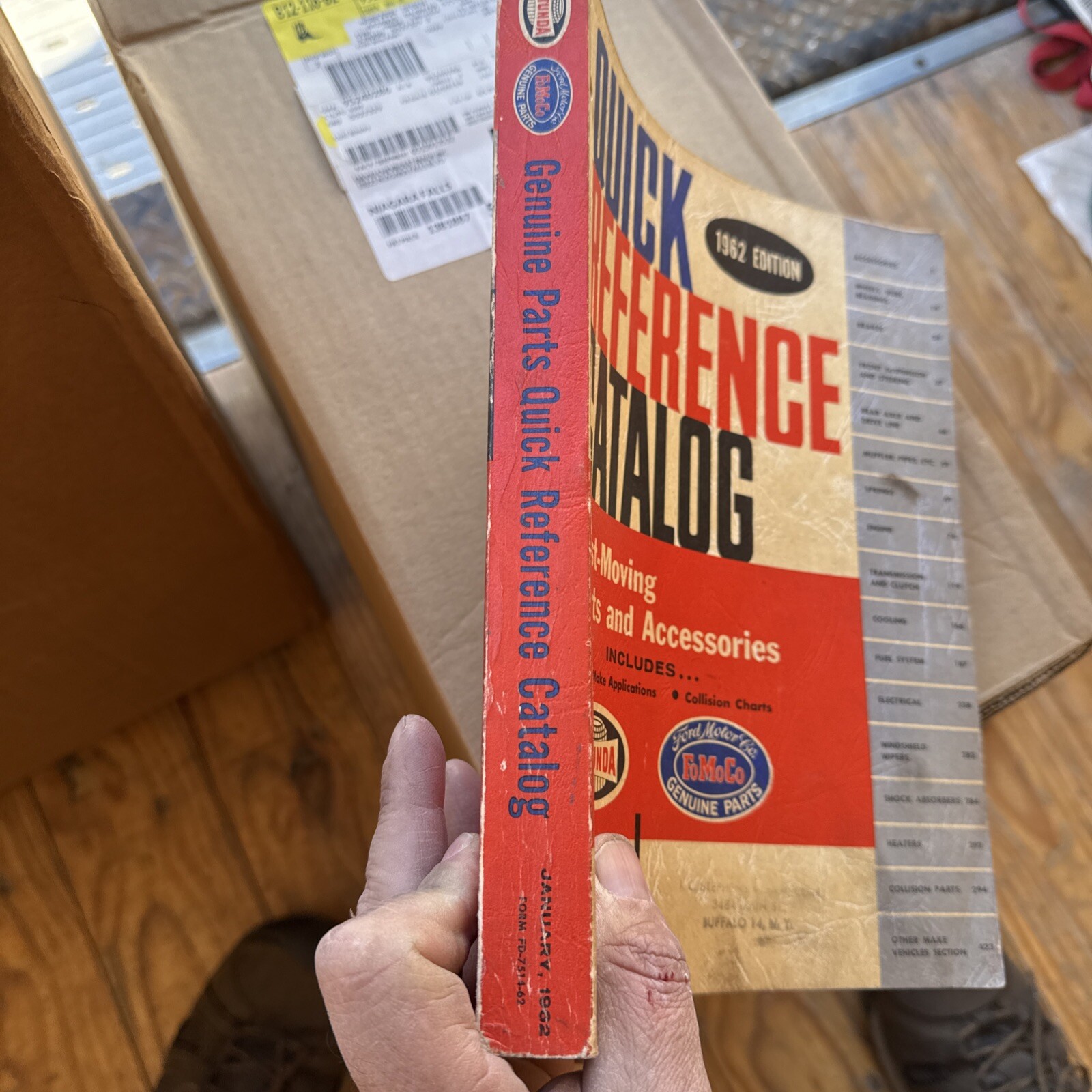 UP TO 1962 FORD FOMOCO ROTUNDA QUICK REFERENCE FACTORY PARTS CATALOG ORIGINAL - Image 3