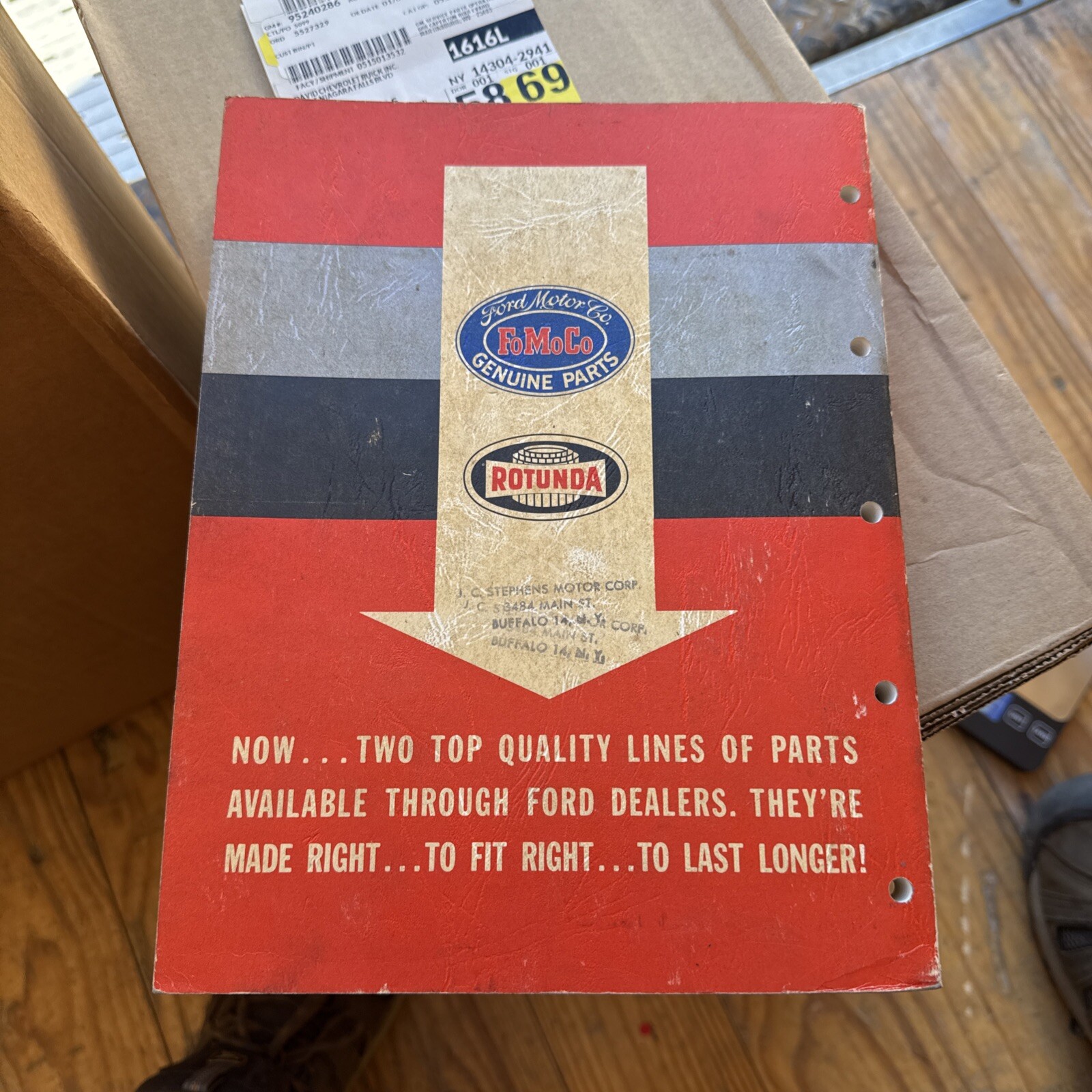 UP TO 1962 FORD FOMOCO ROTUNDA QUICK REFERENCE FACTORY PARTS CATALOG ORIGINAL - Image 5