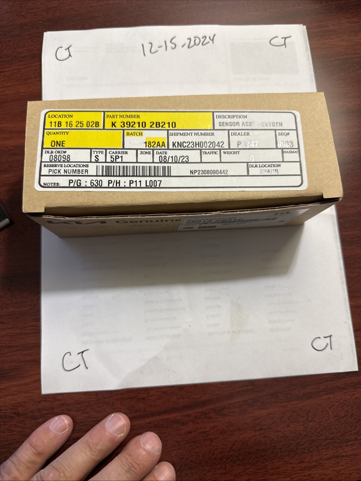 Upstream Oxygen Sensor OEM Hyundai Accent 2012-17 Kia Rio Soul 1.6L 39210-2B210