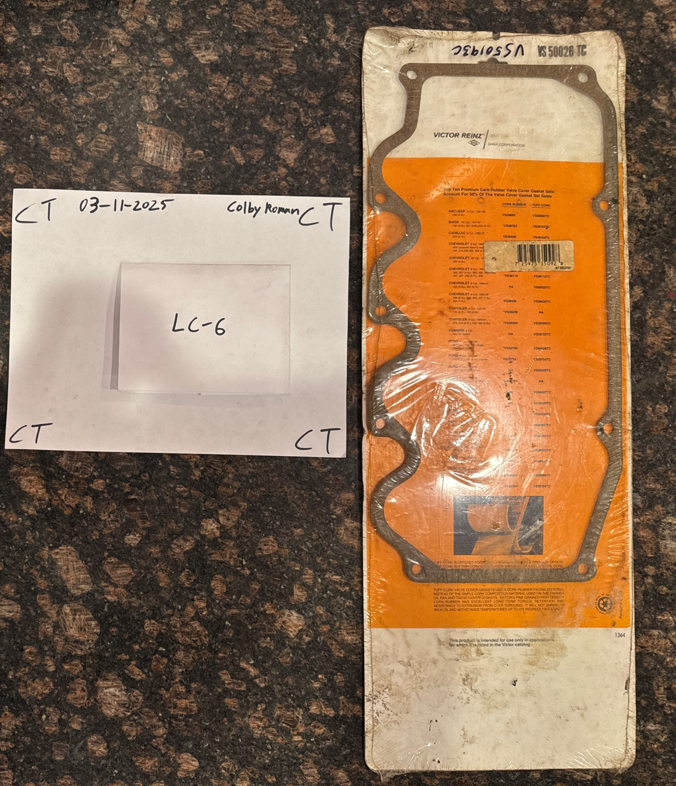 Victor Reinz VS50026TC Valve Cover Gasket Fits 1985-1990 Ford Mercury Models - Image 5