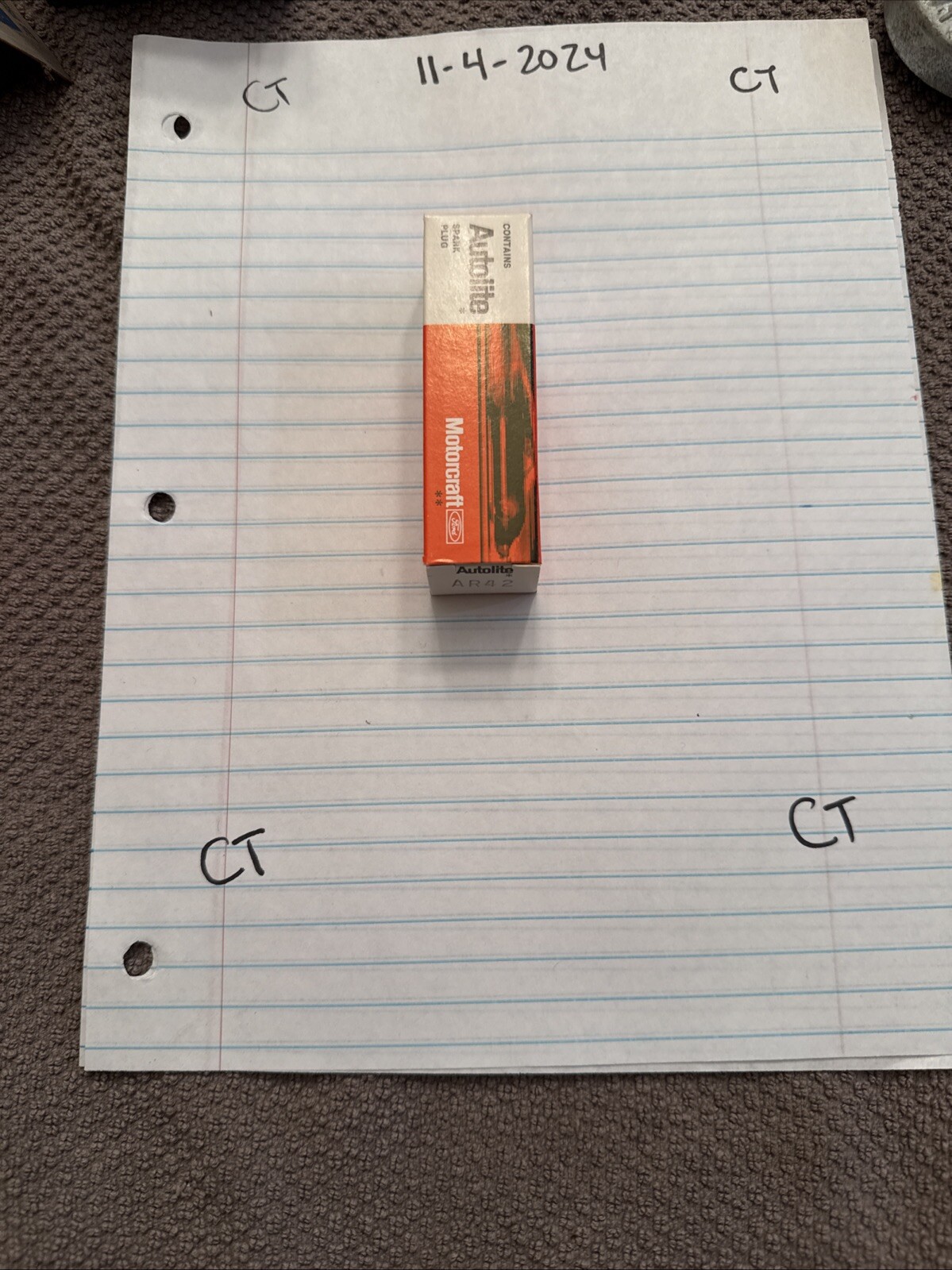 Vintage Autolite Spark Plug AR42 - Image 3