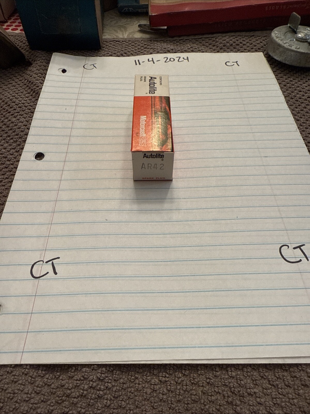 Vintage Autolite Spark Plug AR42